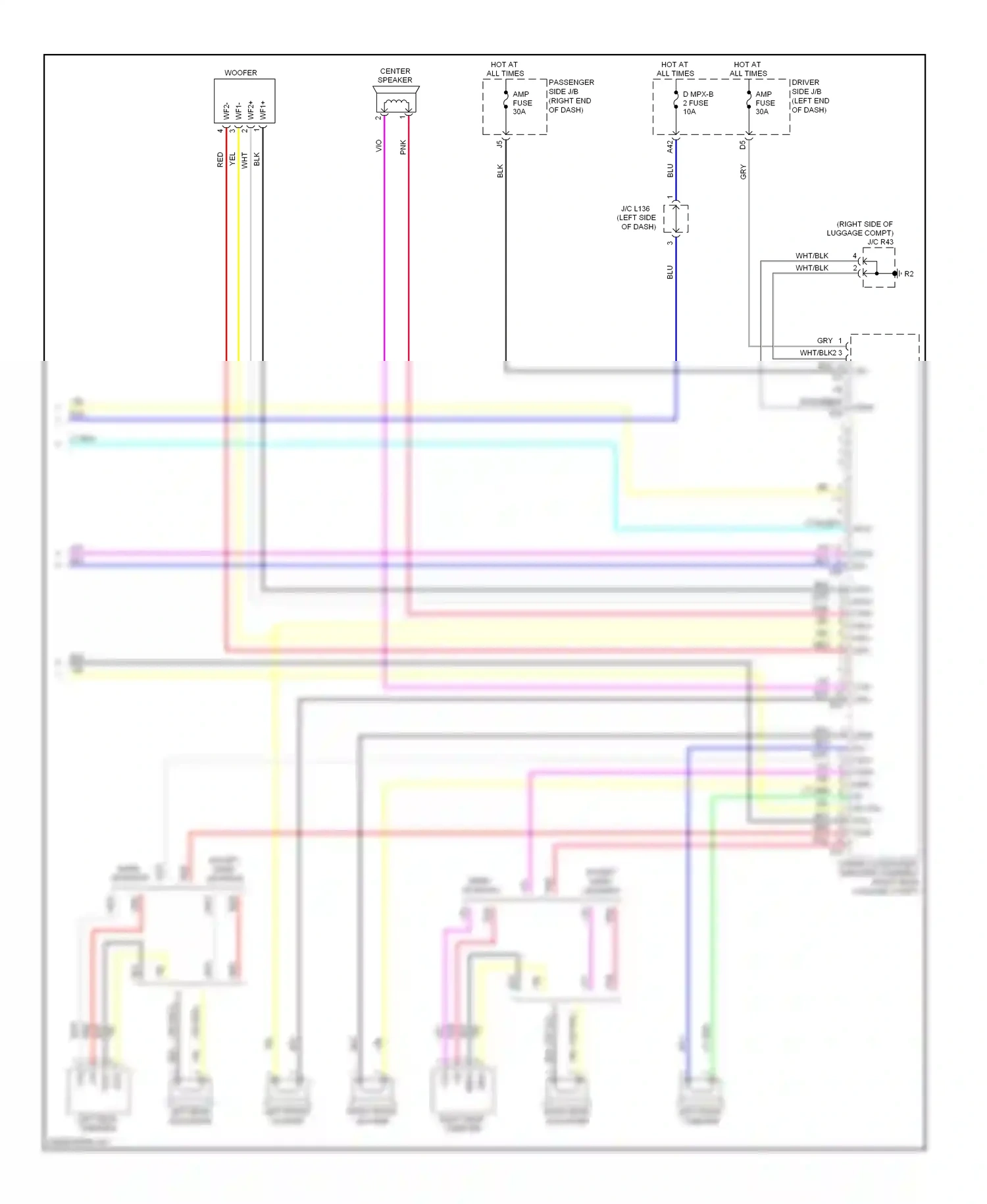 Lexus LS IV (2006-2012) wuo wiring diagram  (10 of 18)