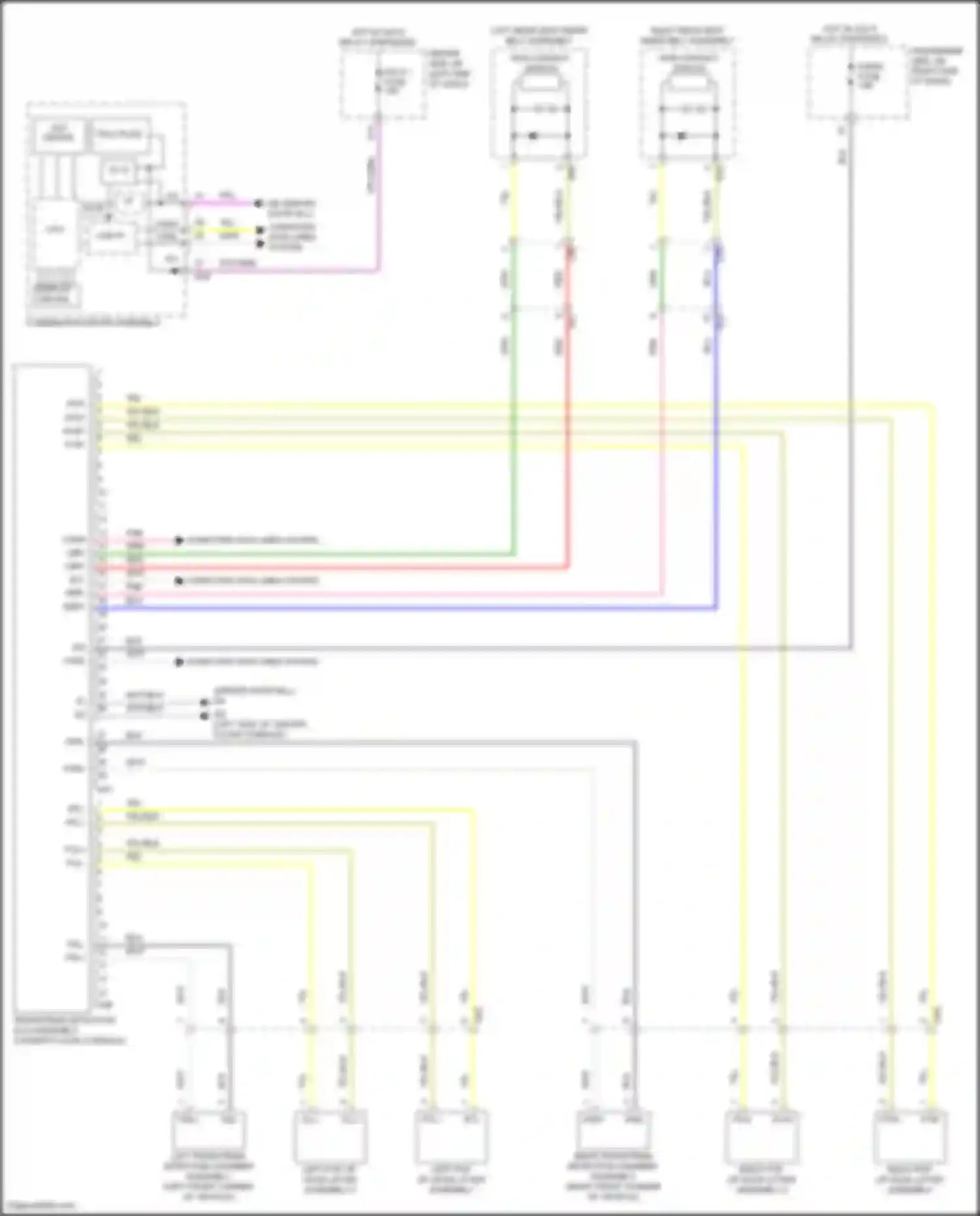 LS Lexus V facelift (2021-2024): Pedestrian protection system circuit