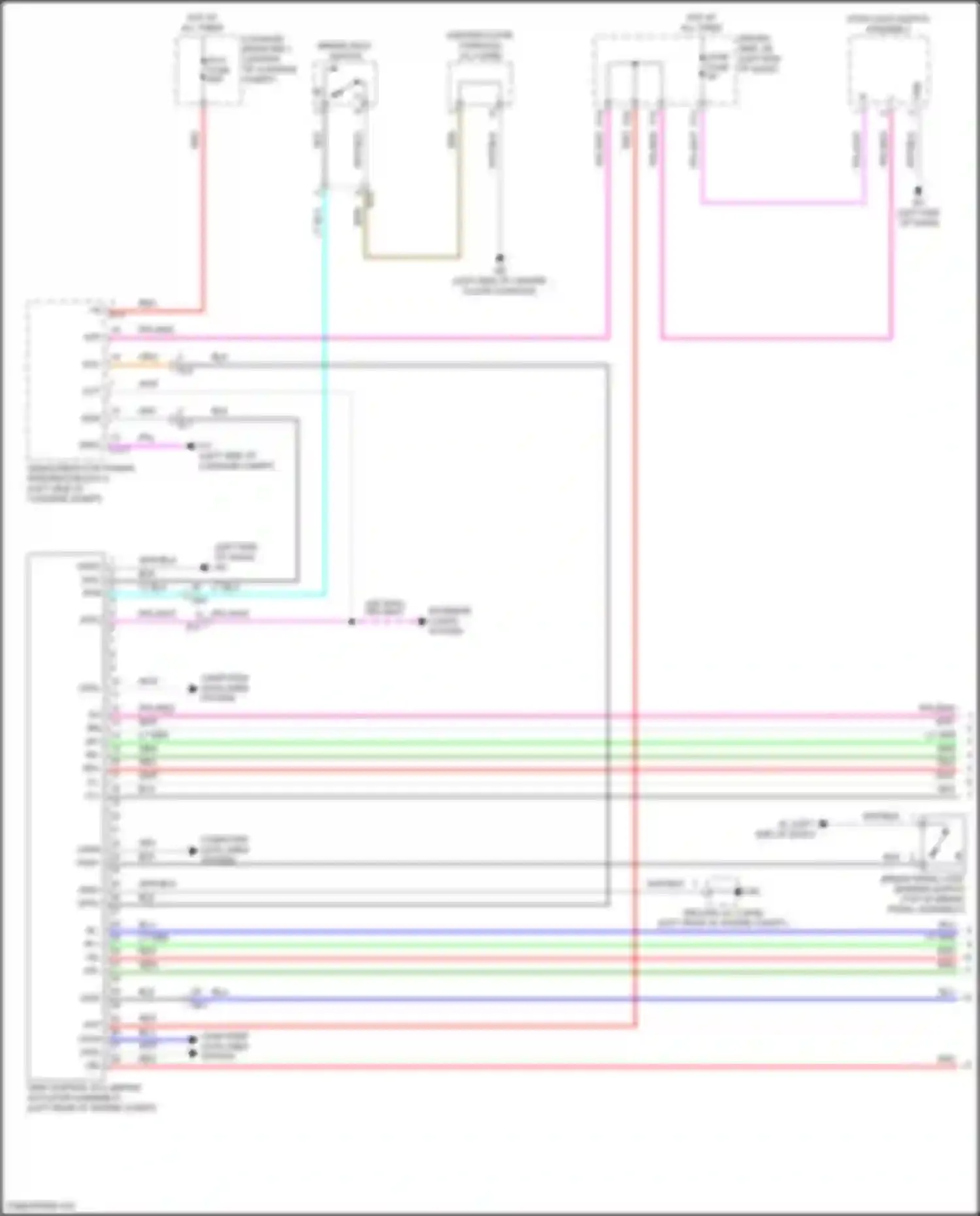LS Lexus V facelift (2021-2024): Anti-lock brakes circuit, w/o ecb (1 of 3)
