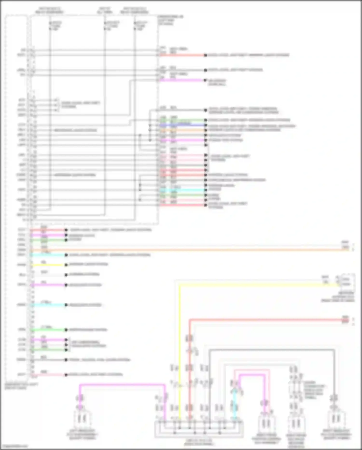 LS Lexus V facelift (2021-2024): Body ecu circuit (1 of 2)