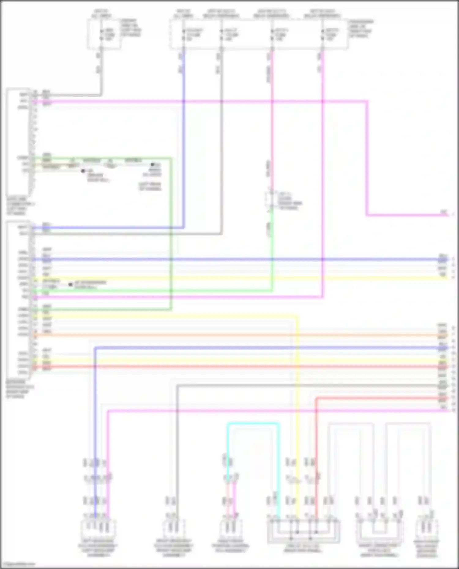 LS Lexus V facelift (2021-2024): Computer data lines circuit, w/o advanced park system (1 of 9)