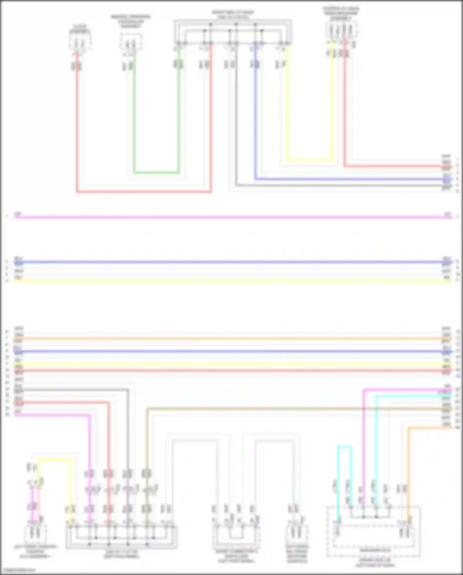 LS Lexus V facelift (2021-2024): Computer data lines circuit, w/o advanced park system (2 of 9)