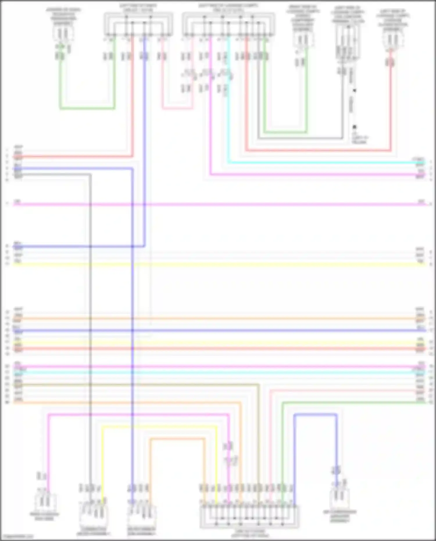 LS Lexus V facelift (2021-2024): Computer data lines circuit, w/o advanced park system (3 of 9)