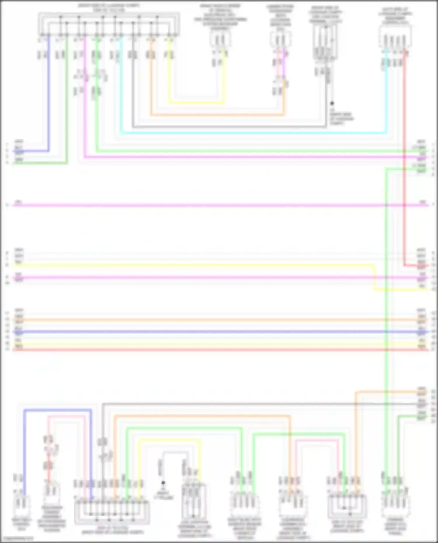 LS Lexus V facelift (2021-2024): Computer data lines circuit, w/o advanced park system (5 of 9)
