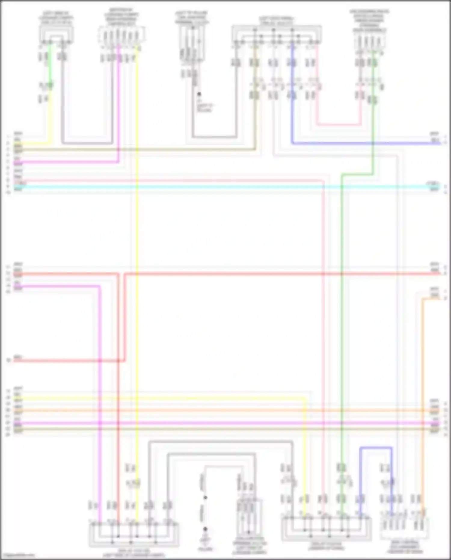 LS Lexus V facelift (2021-2024): Computer data lines circuit, w/o advanced park system (8 of 9)
