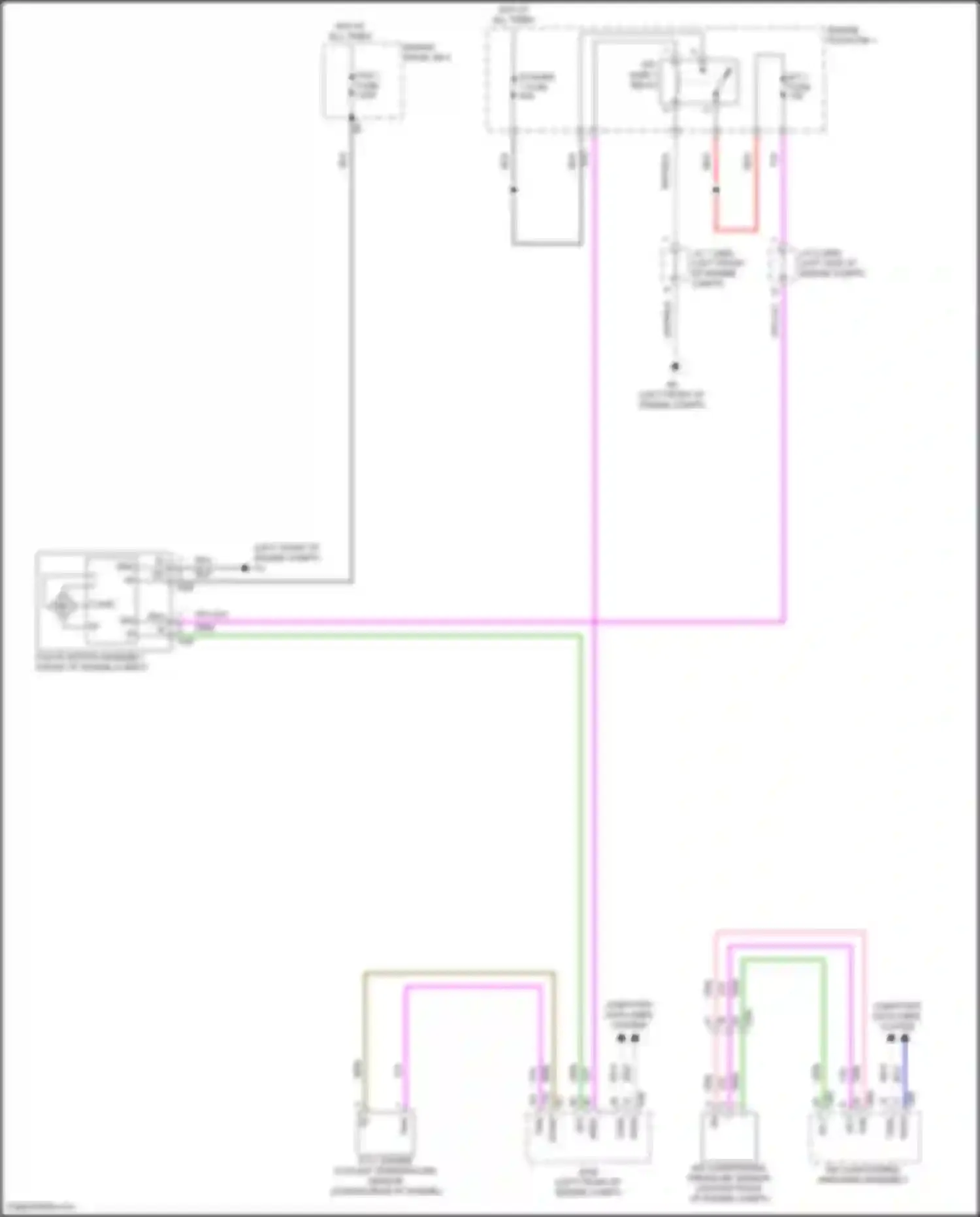 LS Lexus V facelift (2021-2024): Cooling fan circuit