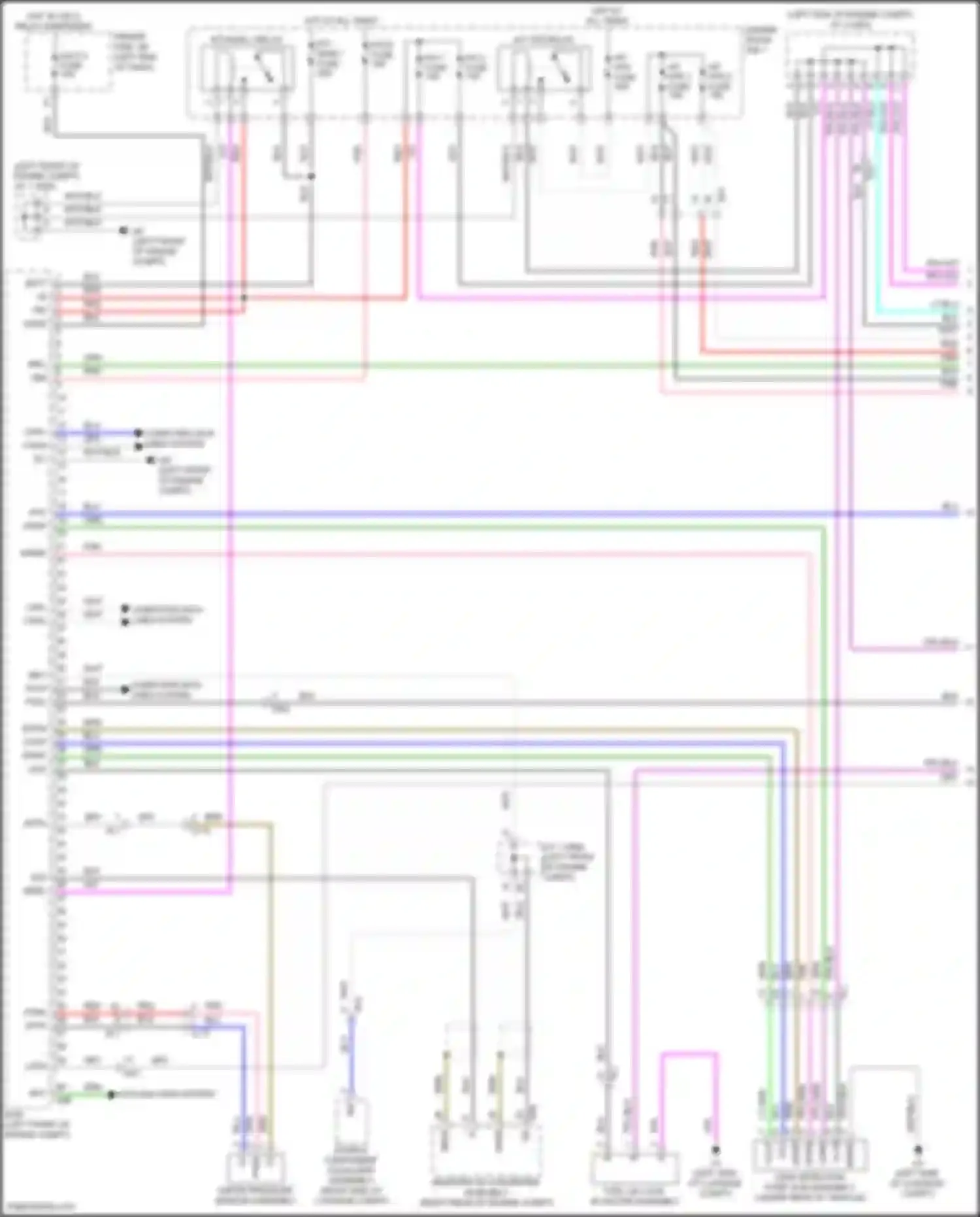 LS Lexus V facelift (2021-2024): Wiring diagram engine performance 3.5l hybrid, engine controls circuit (1 of 6)