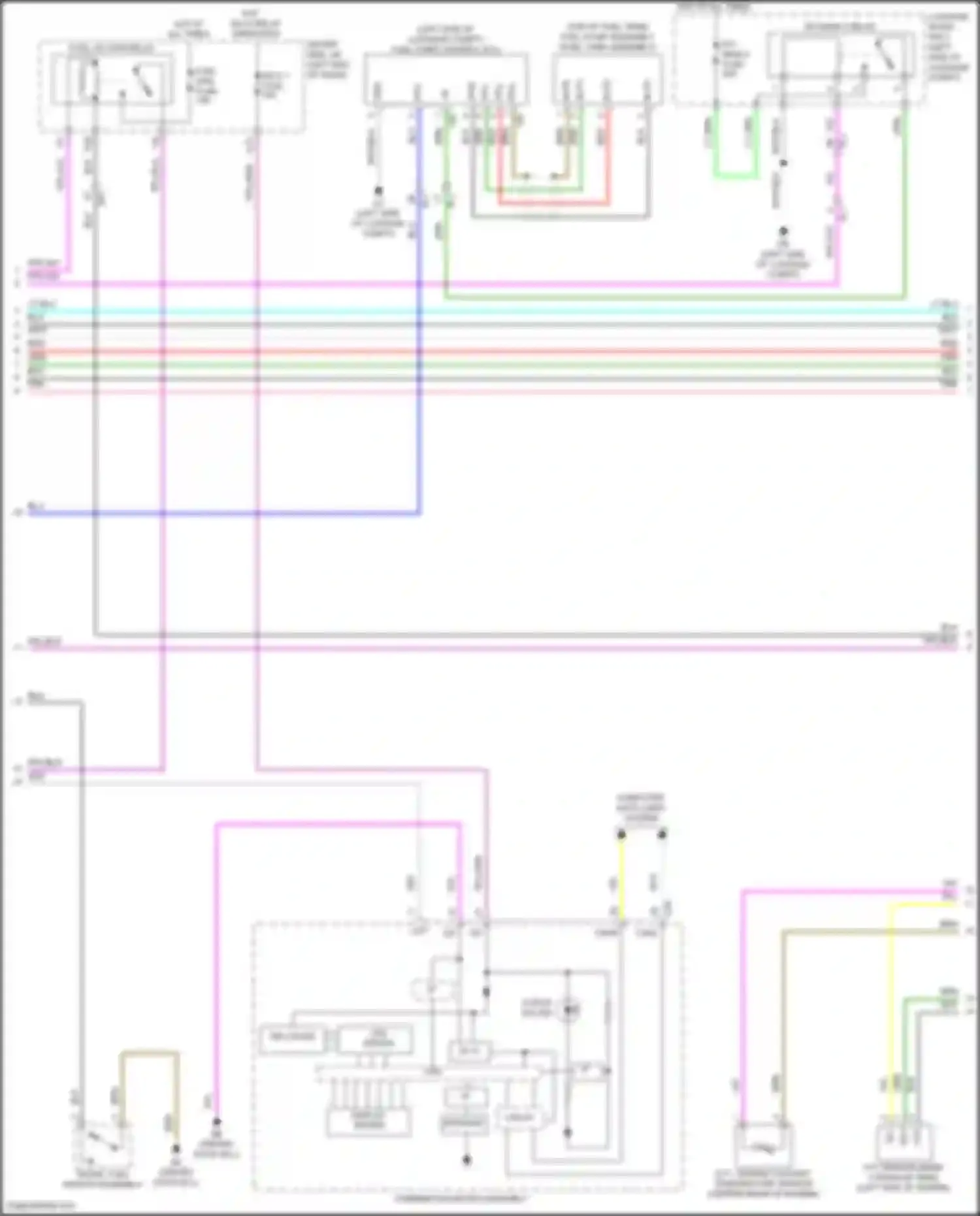 LS Lexus V facelift (2021-2024): Wiring diagram engine performance 3.5l hybrid, engine controls circuit (2 of 6)
