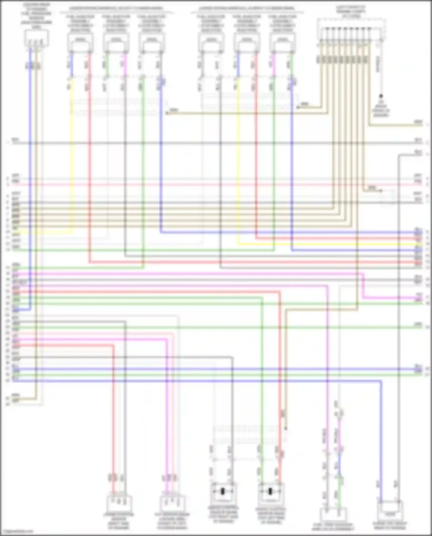 LS Lexus V facelift (2021-2024): Wiring diagram engine performance 3.5l hybrid, engine controls circuit (5 of 6)