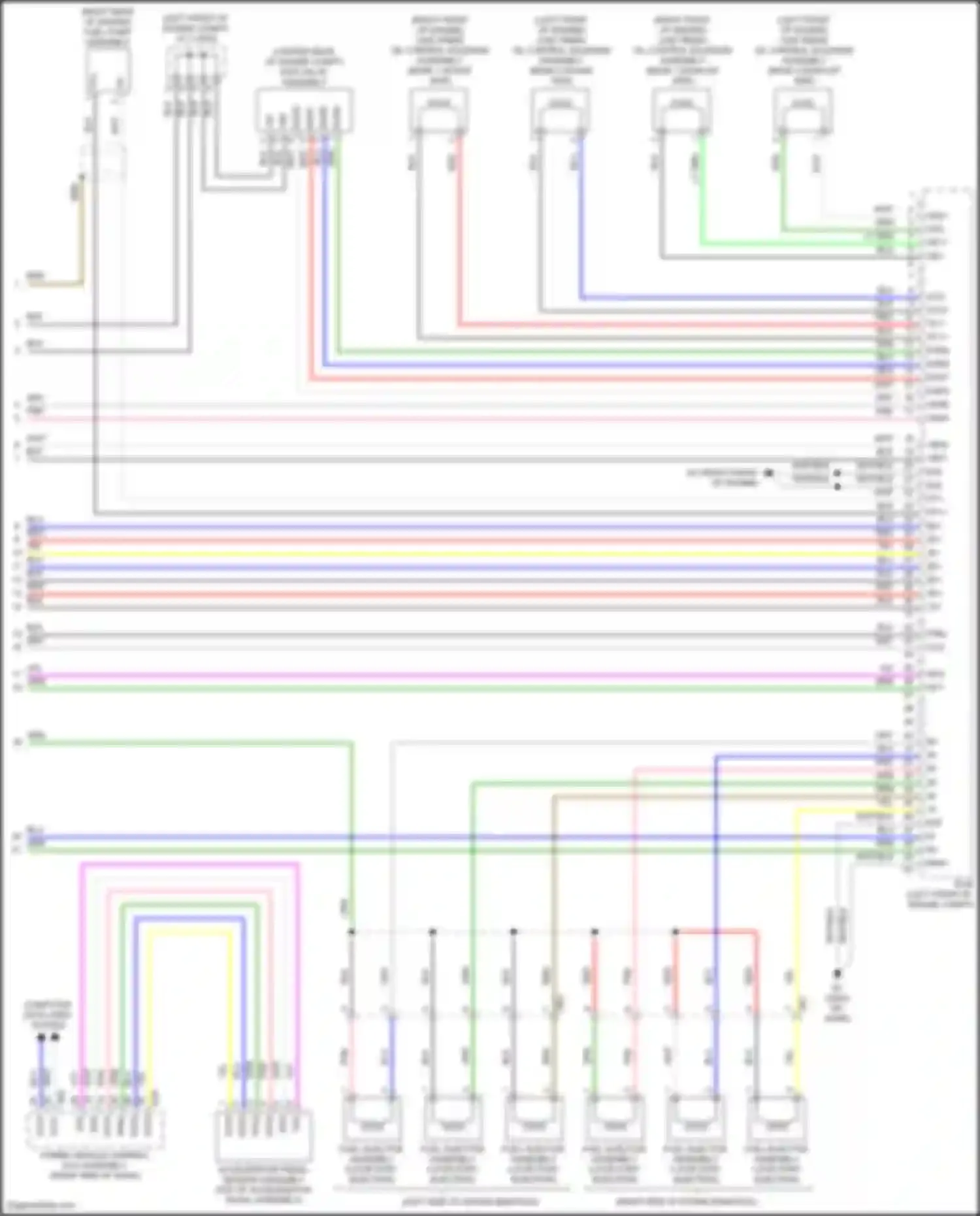 LS Lexus V facelift (2021-2024): Wiring diagram engine performance 3.5l hybrid, engine controls circuit (6 of 6)