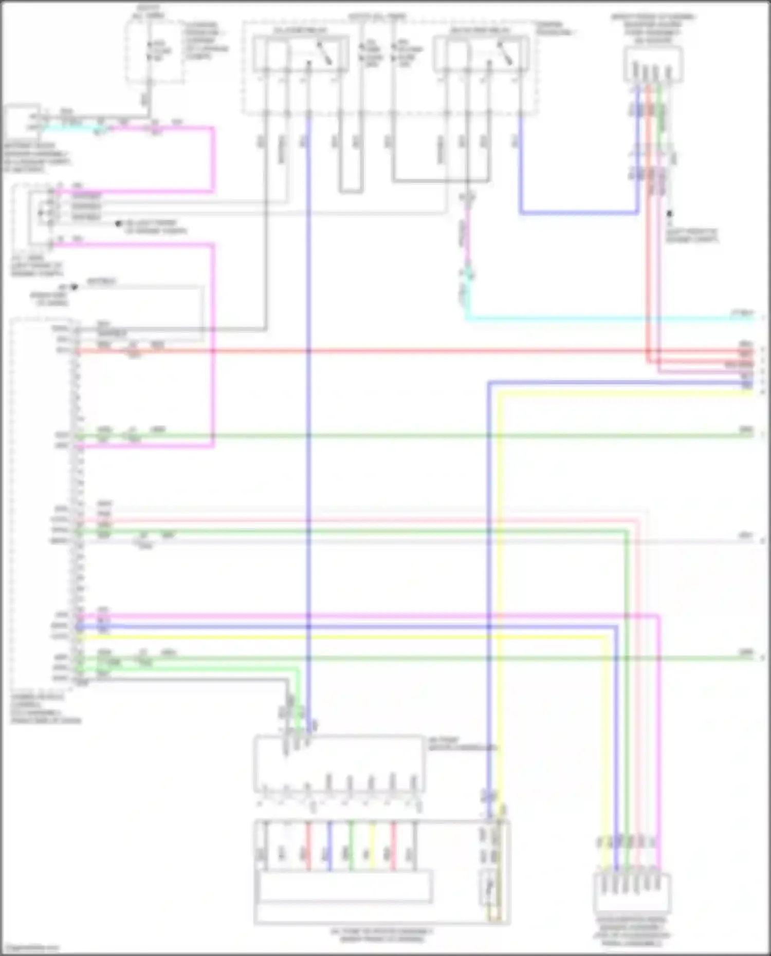 LS Lexus V facelift (2021-2024): Wiring diagram engine performance 3.5l hybrid, hybrid system circuit (1 of 9)