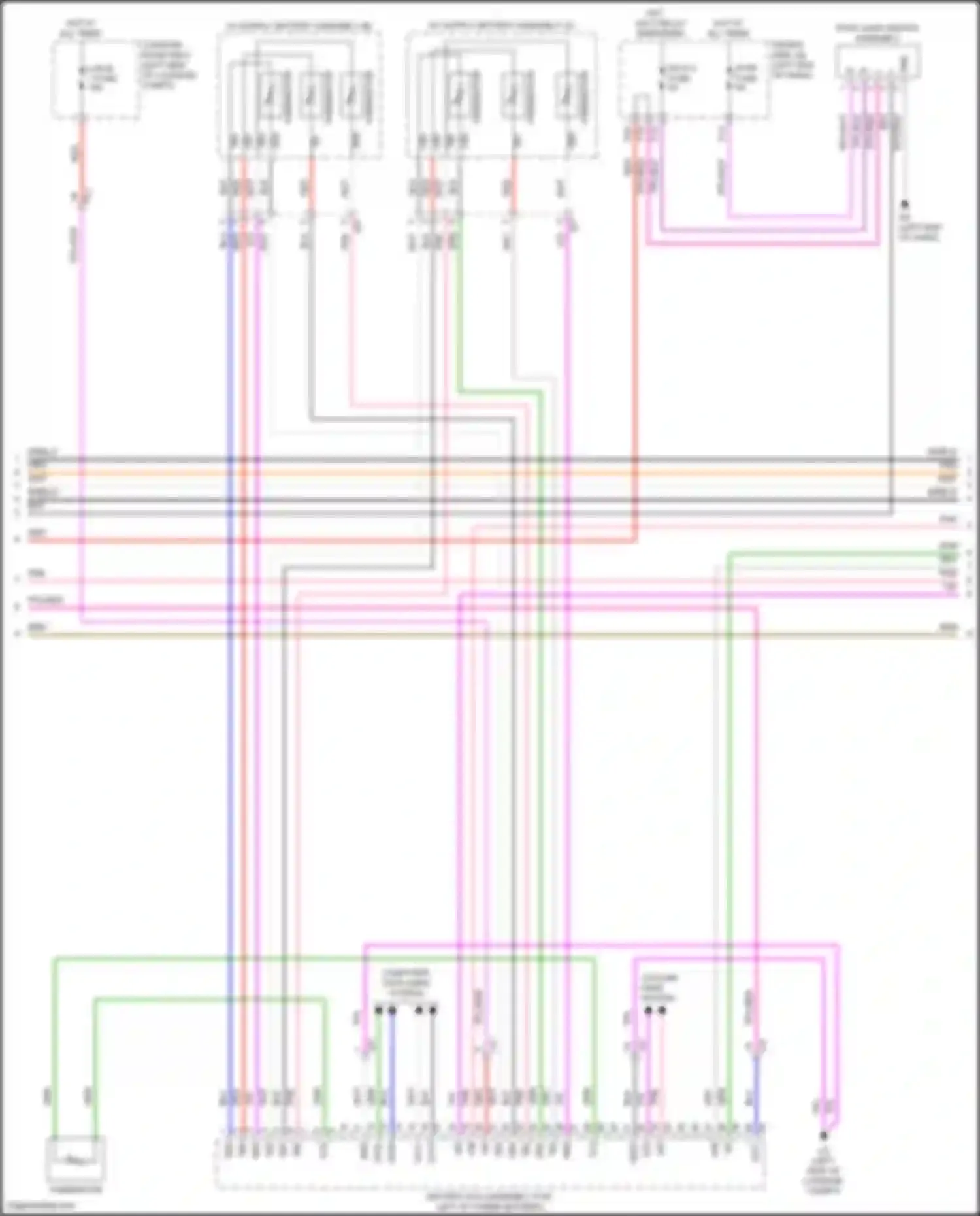 LS Lexus V facelift (2021-2024): Wiring diagram engine performance 3.5l hybrid, hybrid system circuit (6 of 9)