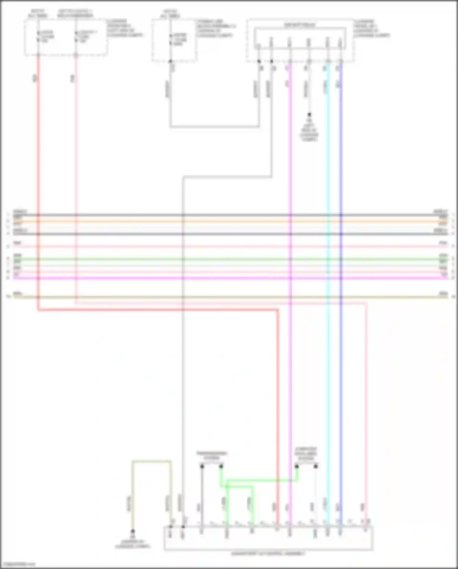 LS Lexus V facelift (2021-2024): Wiring diagram engine performance 3.5l hybrid, hybrid system circuit (7 of 9)