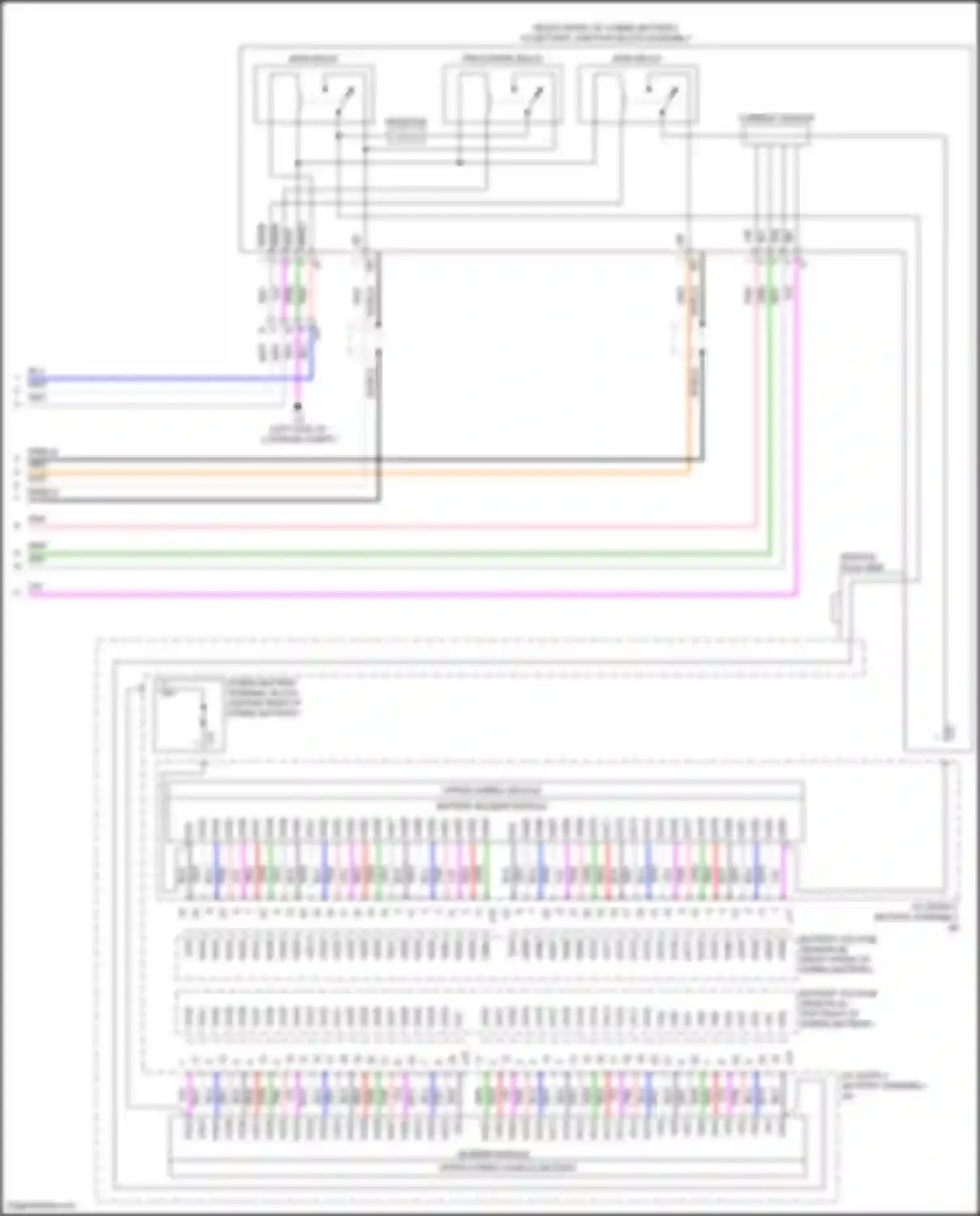 LS Lexus V facelift (2021-2024): Wiring diagram engine performance 3.5l hybrid, hybrid system circuit (9 of 9)