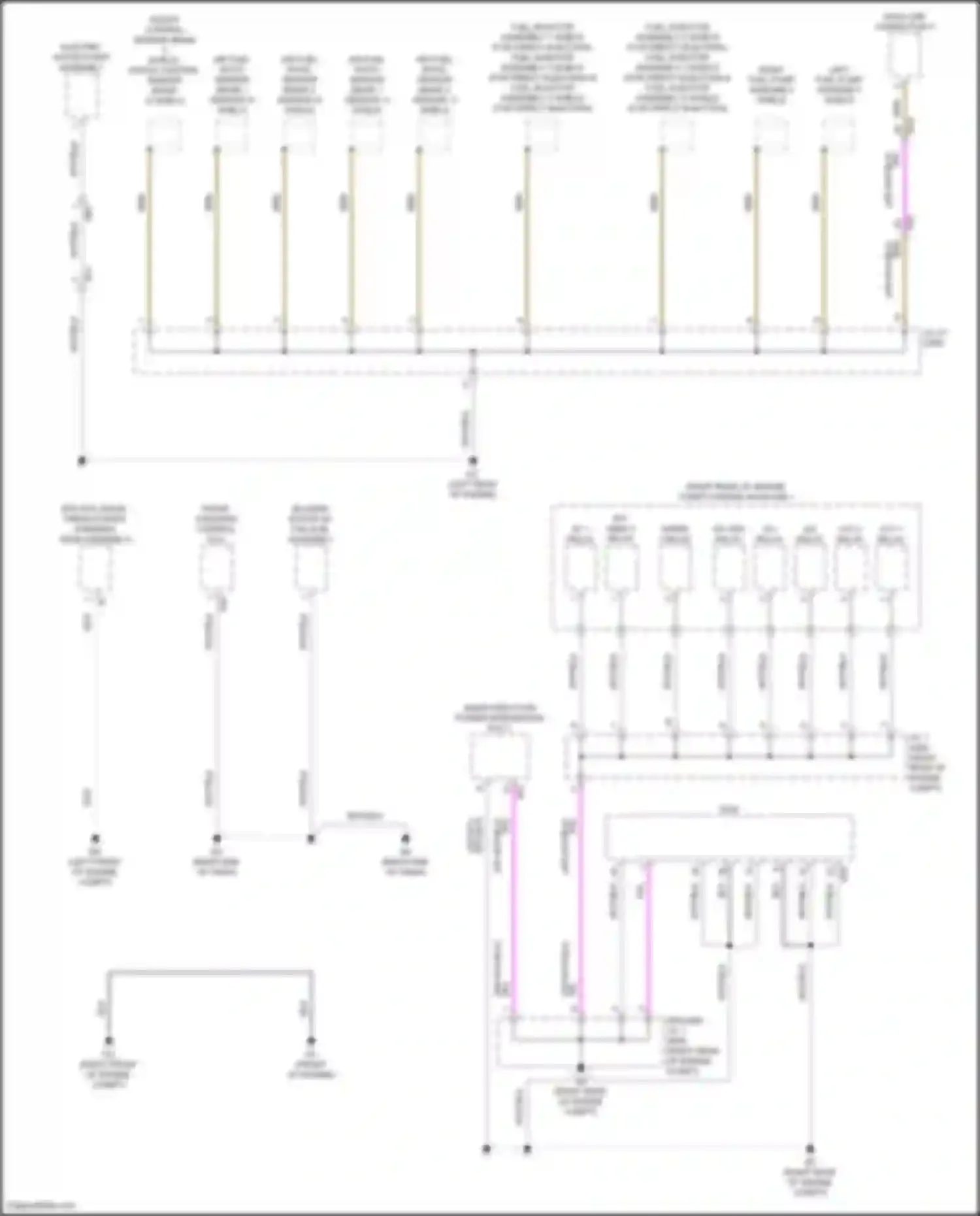 LS Lexus V facelift (2021-2024): Ground distribution circuit (2 of 9)
