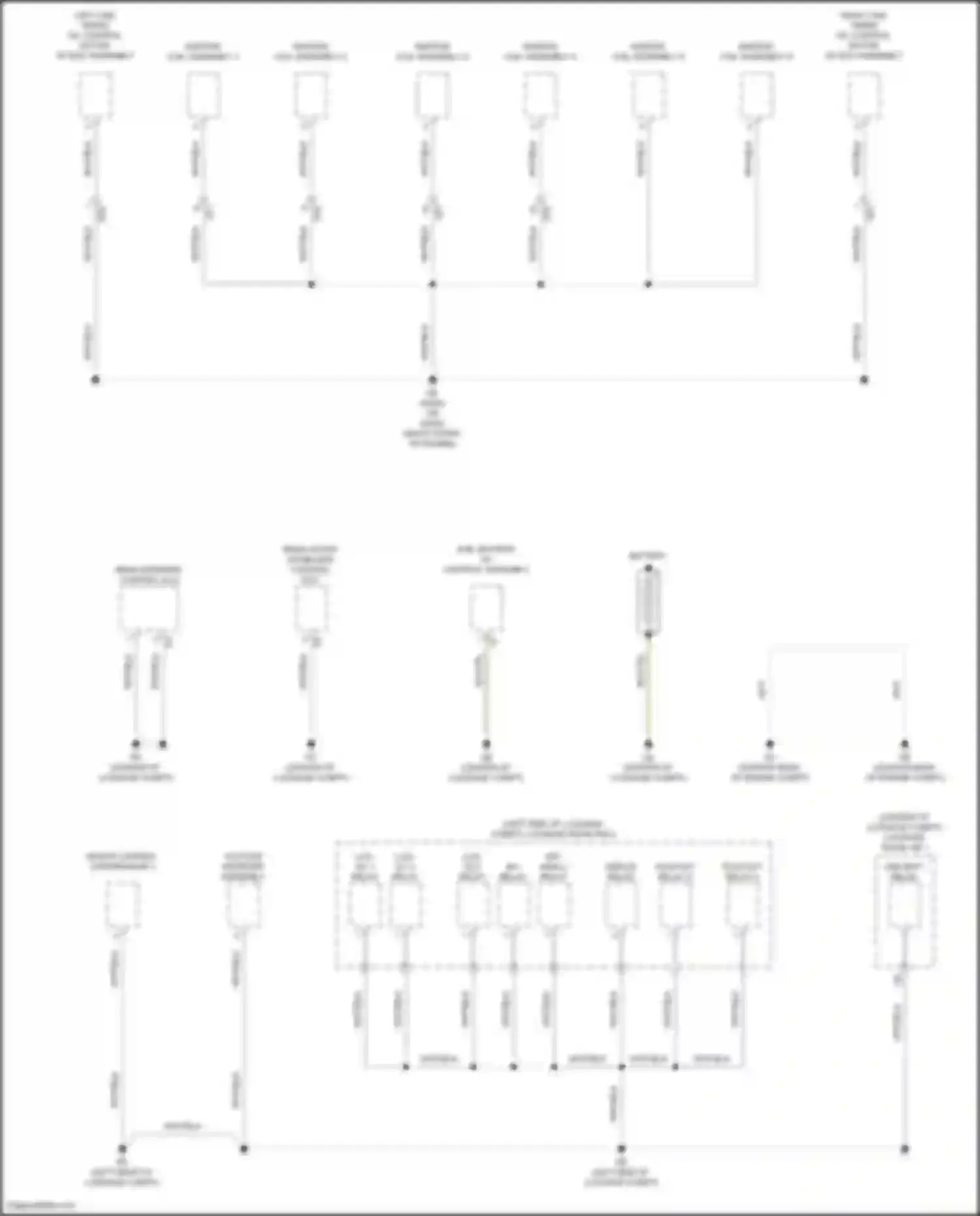 LS Lexus V facelift (2021-2024): Ground distribution circuit (3 of 9)