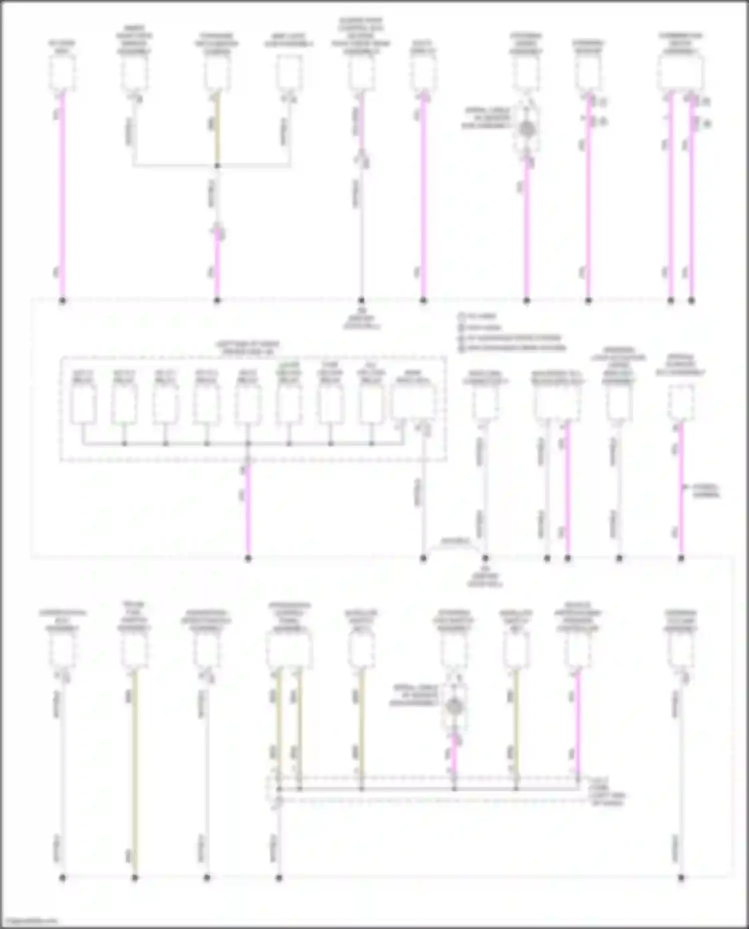 LS Lexus V facelift (2021-2024): Ground distribution circuit (4 of 10)