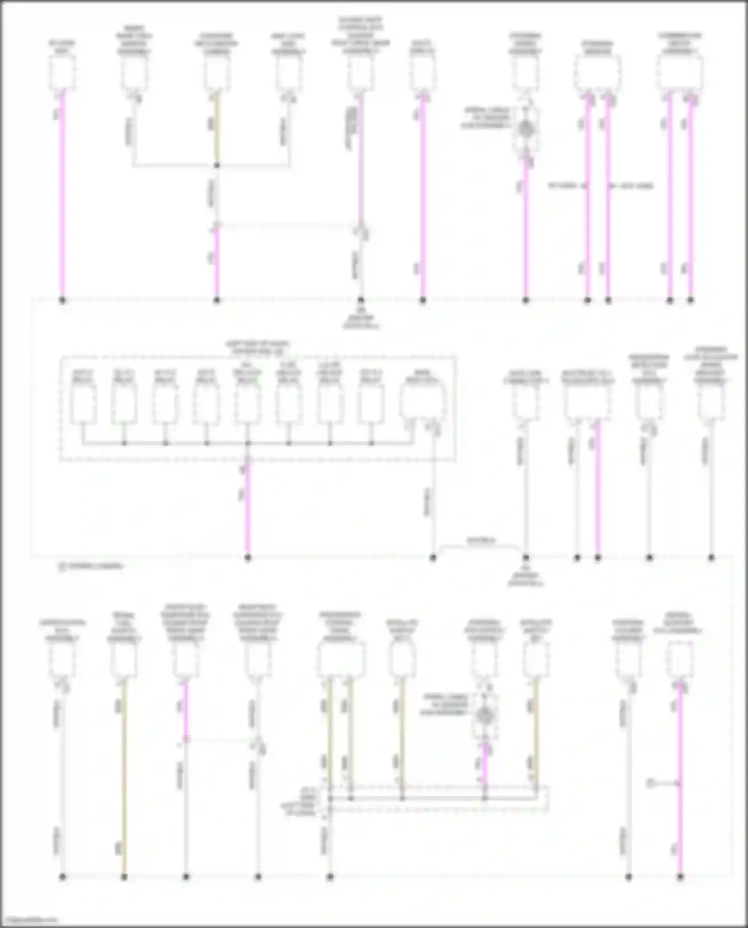 LS Lexus V facelift (2021-2024): Ground distribution circuit (4 of 9)