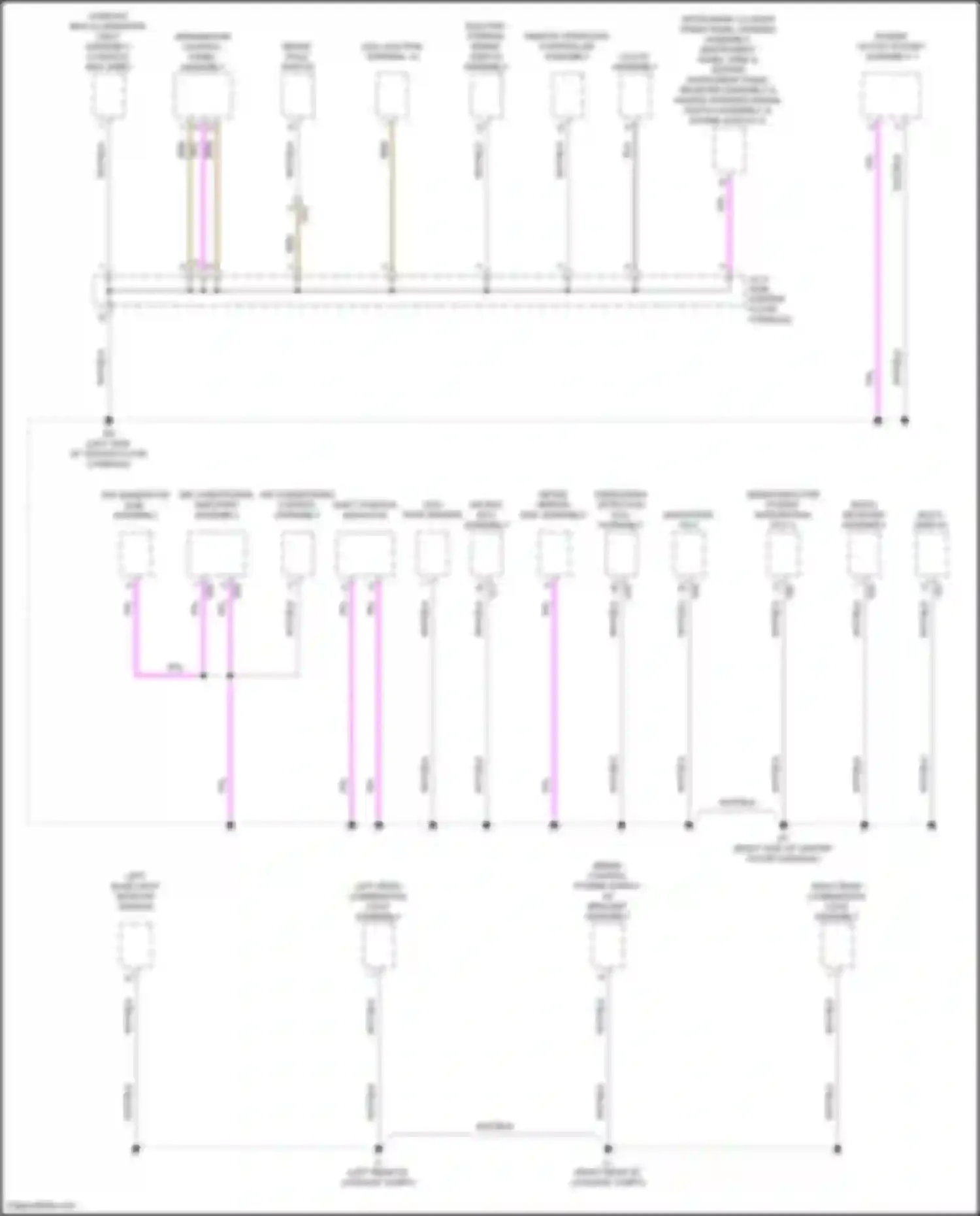 LS Lexus V facelift (2021-2024): Ground distribution circuit (5 of 9)
