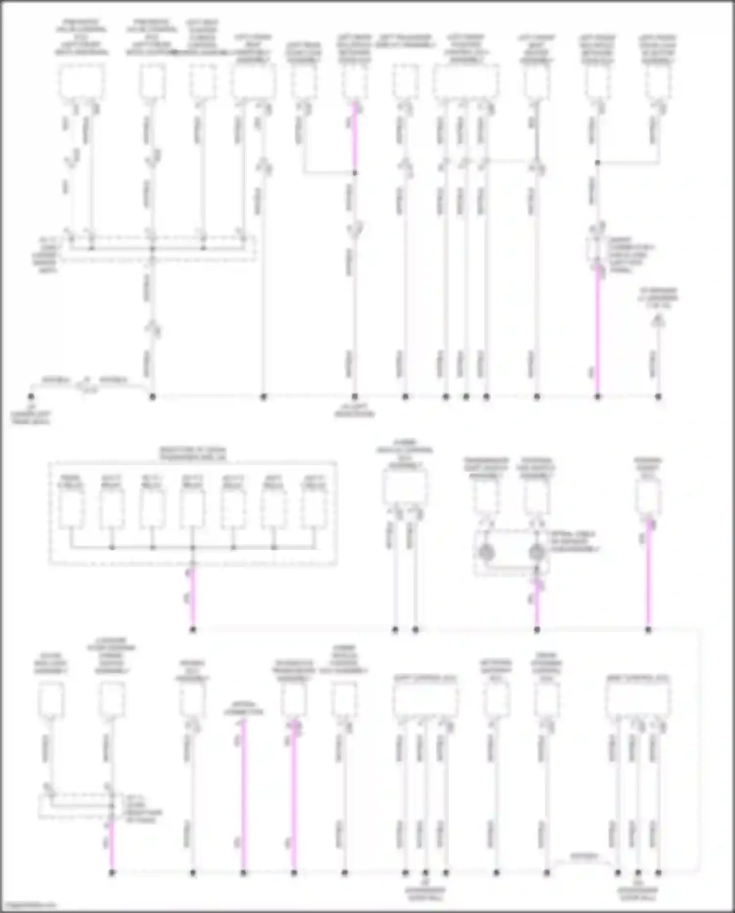 LS Lexus V facelift (2021-2024): Ground distribution circuit (6 of 10)