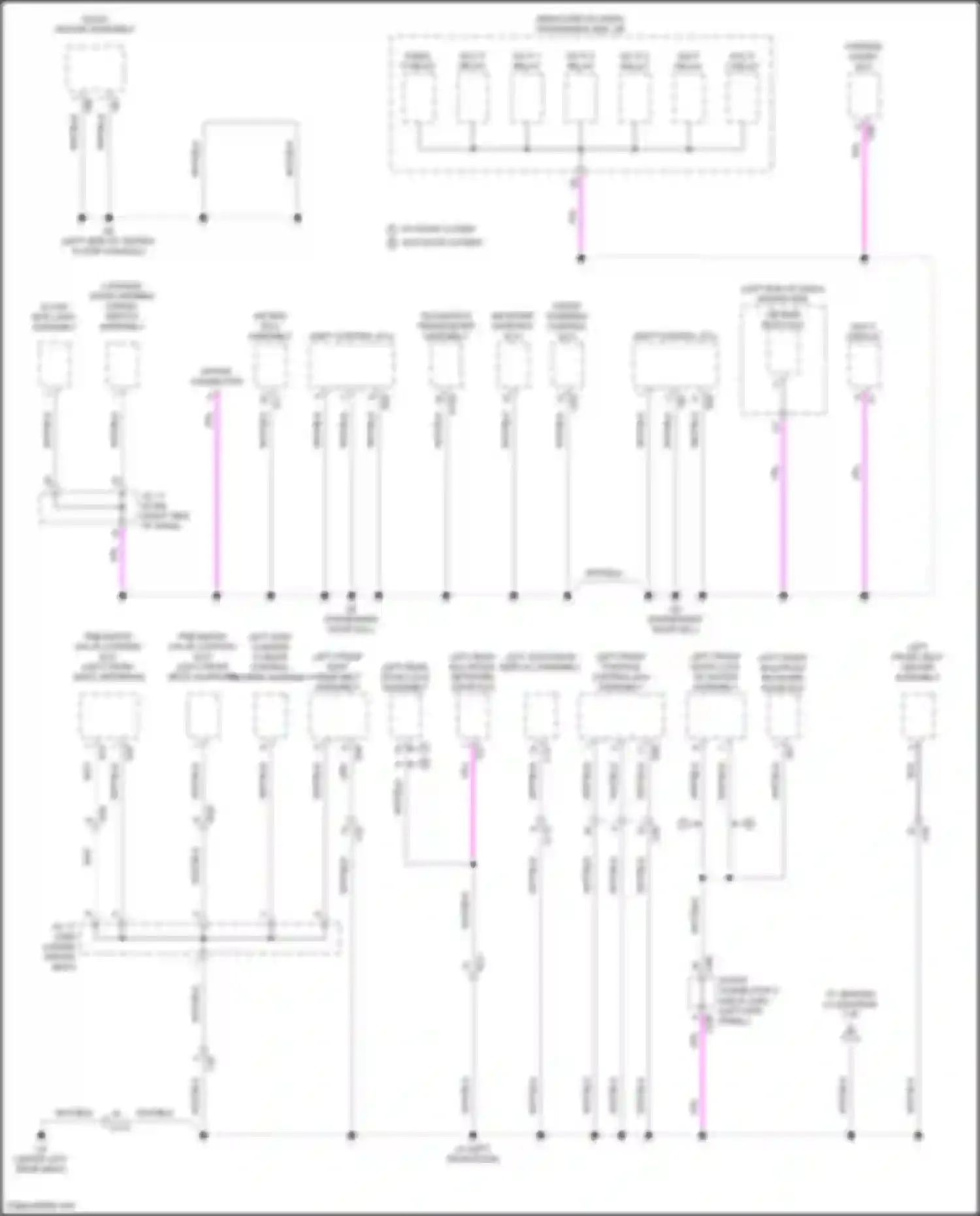 LS Lexus V facelift (2021-2024): Ground distribution circuit (6 of 9)