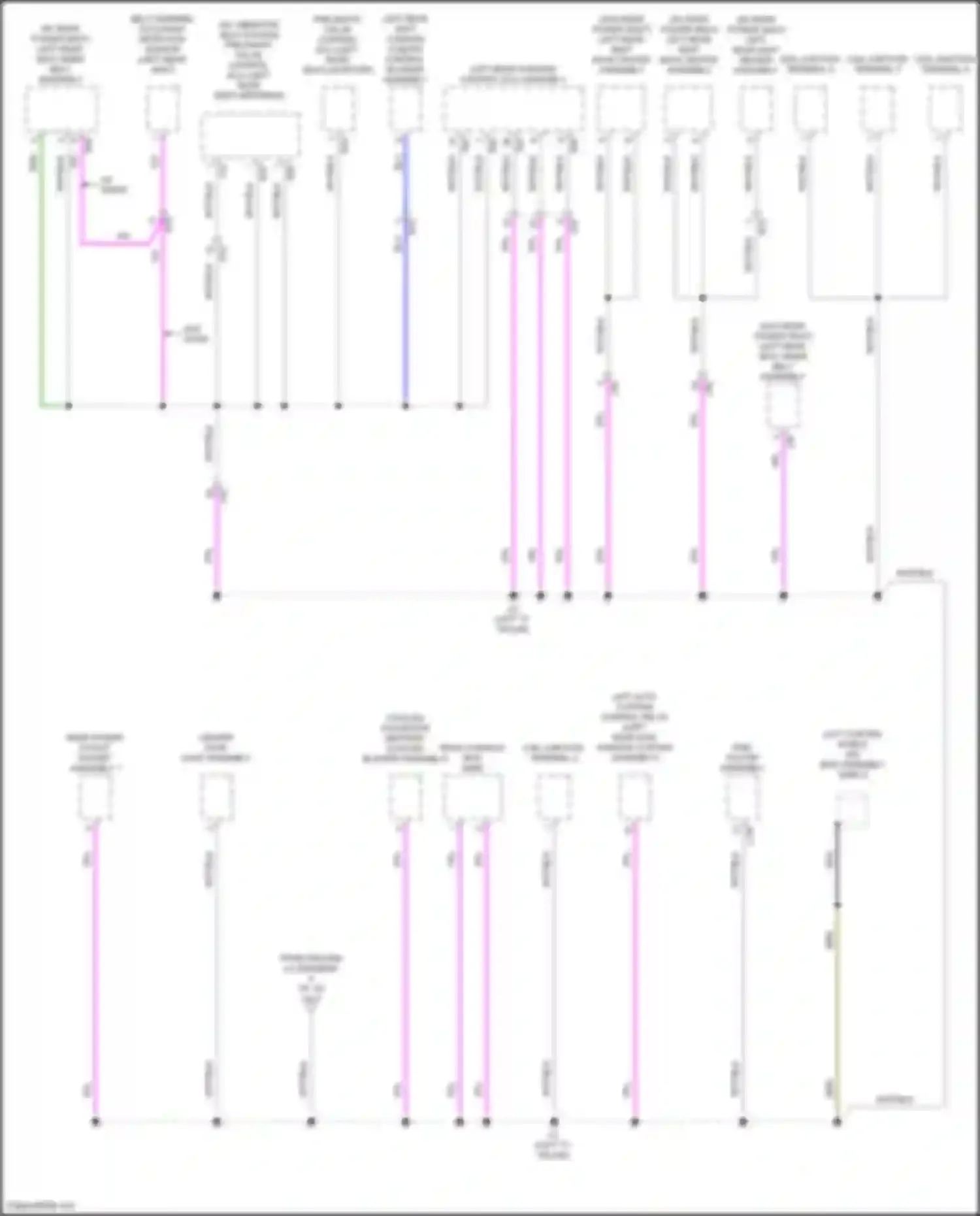 LS Lexus V facelift (2021-2024): Ground distribution circuit (7 of 10)