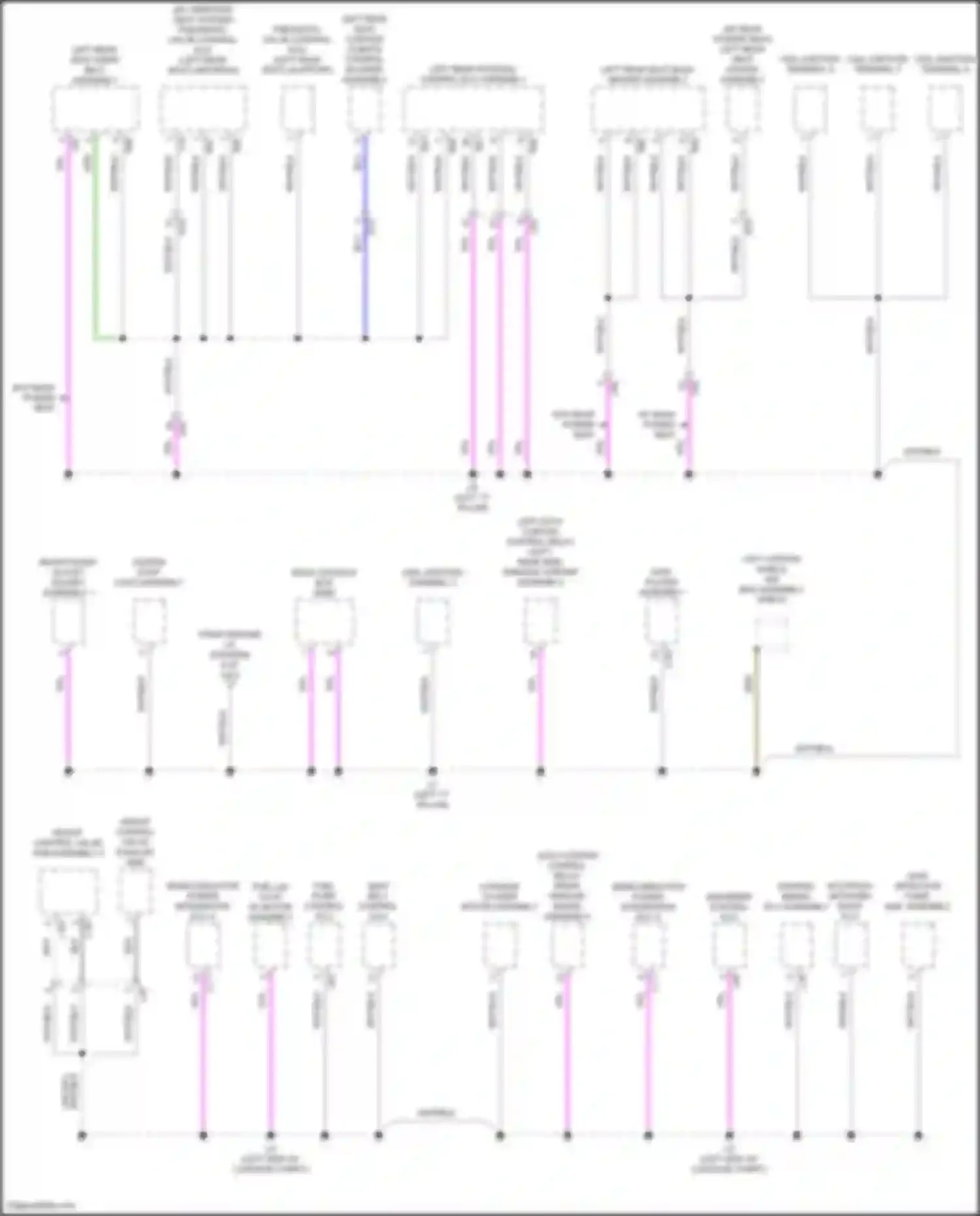 LS Lexus V facelift (2021-2024): Ground distribution circuit (7 of 9)