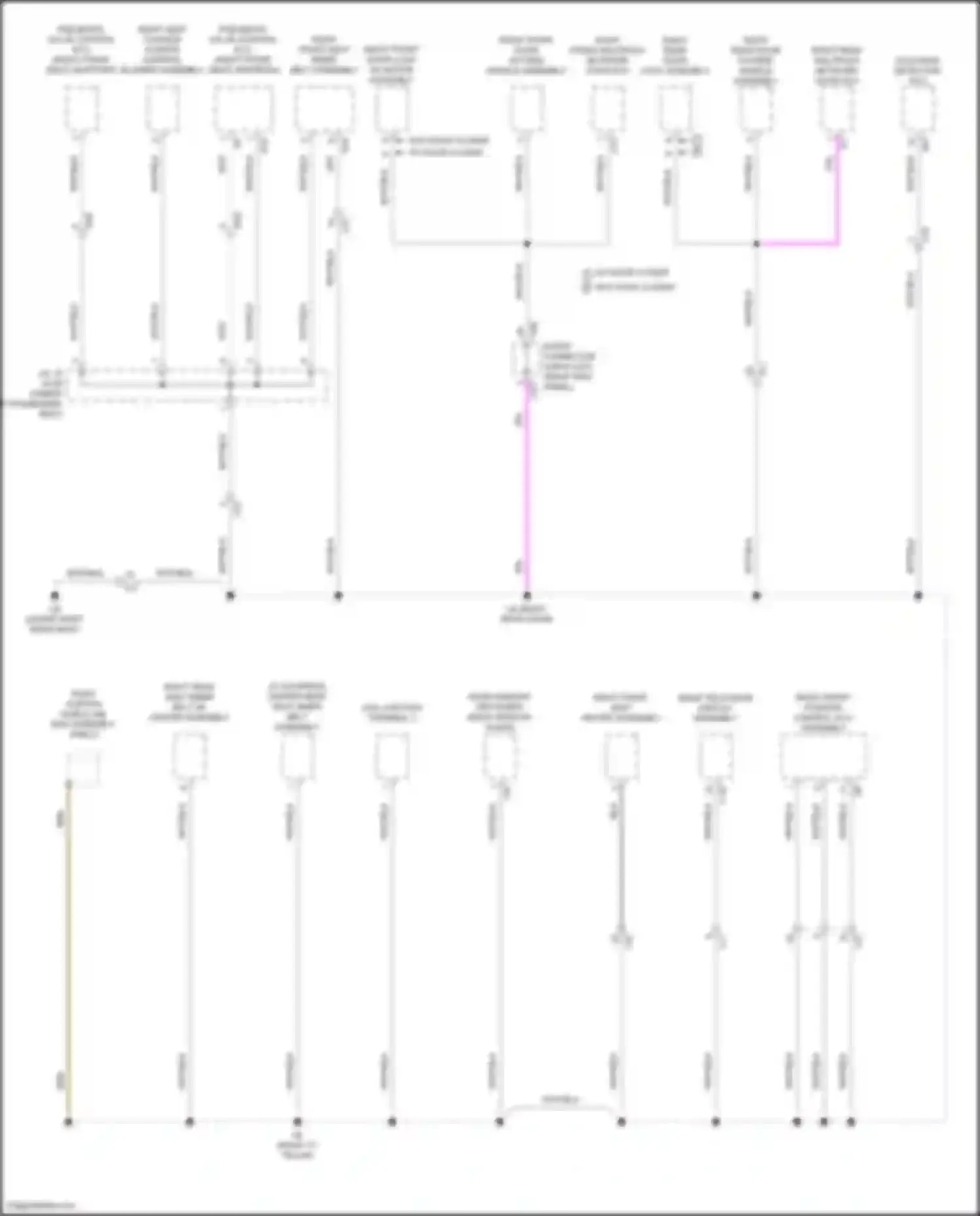 LS Lexus V facelift (2021-2024): Ground distribution circuit (8 of 9)