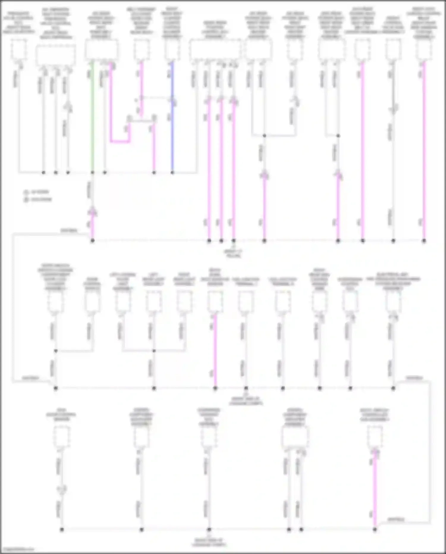 LS Lexus V facelift (2021-2024): Ground distribution circuit (9 of 10)
