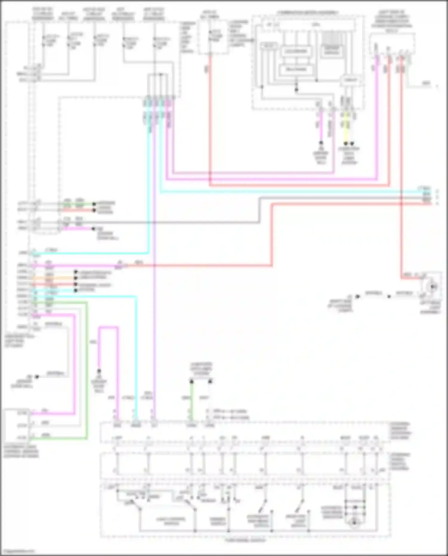 LS Lexus V facelift (2021-2024): Headlights circuit (1 of 2)
