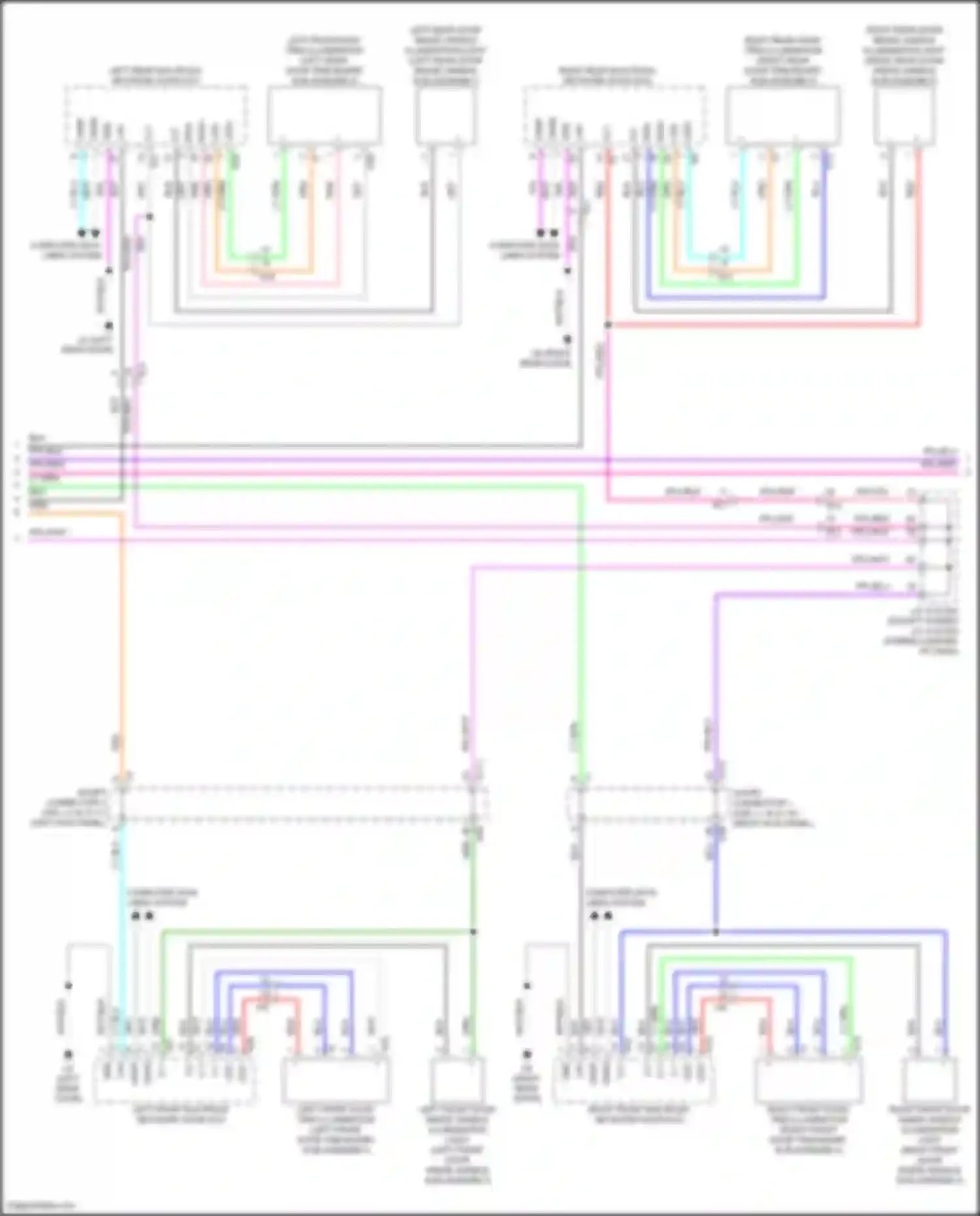 LS Lexus V facelift (2021-2024): Courtesy lamps circuit (3 of 4)