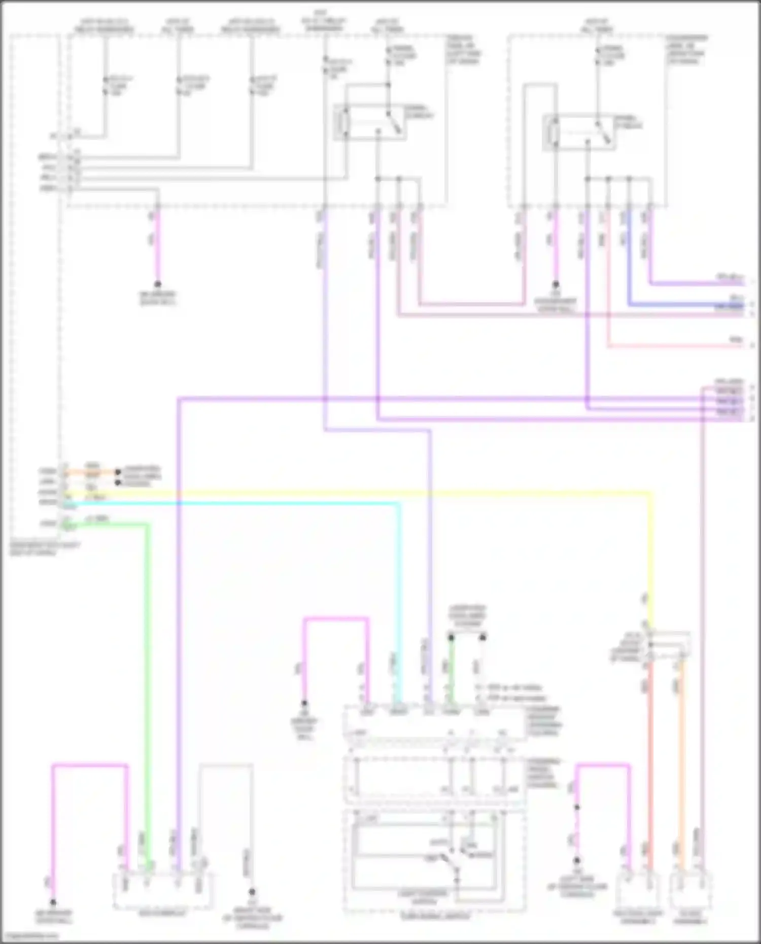 LS Lexus V facelift (2021-2024): Instrument illumination circuit (1 of 4)