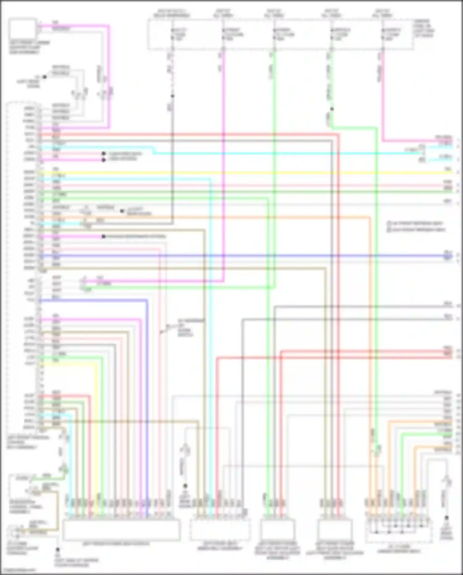 LS Lexus V facelift (2021-2024): Driver"s memory seat circuit (1 of 2)