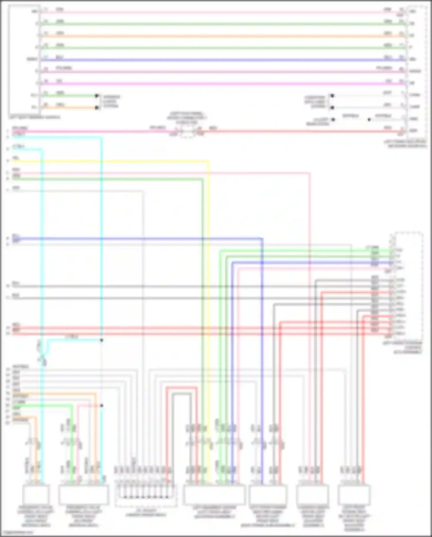 LS Lexus V facelift (2021-2024): Driver"s memory seat circuit (2 of 2)