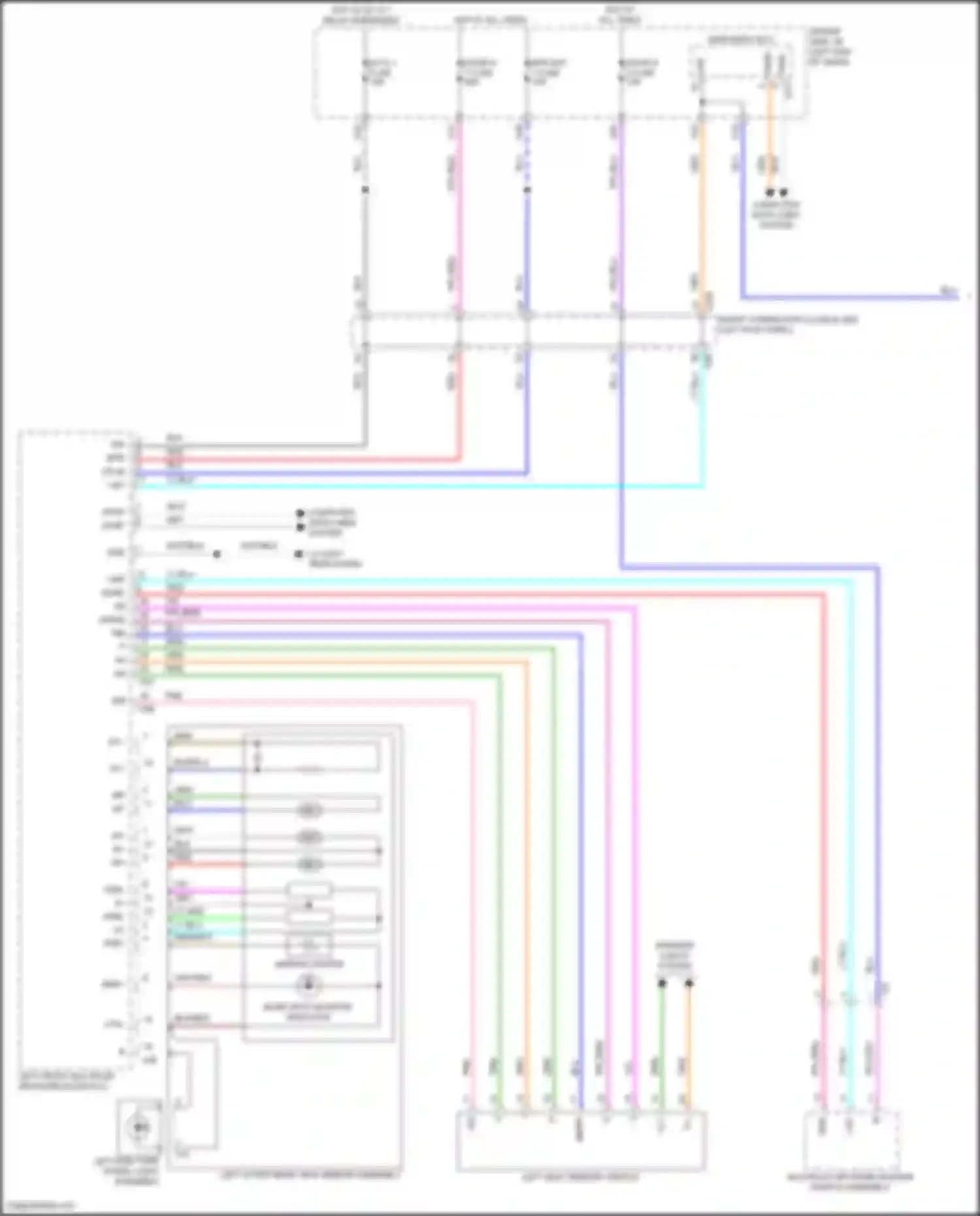LS Lexus V facelift (2021-2024): Memory mirrors circuit (1 of 2)