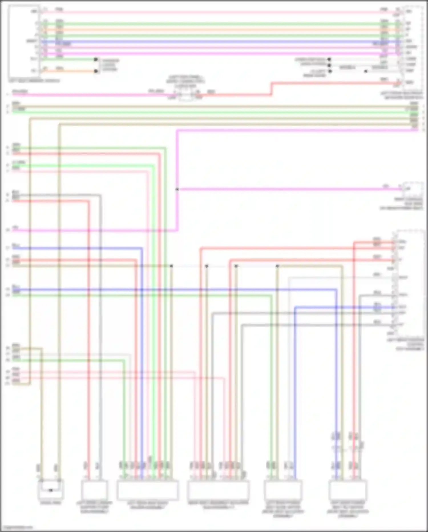 LS Lexus V facelift (2021-2024): Memory rear seat circuit (2 of 5)