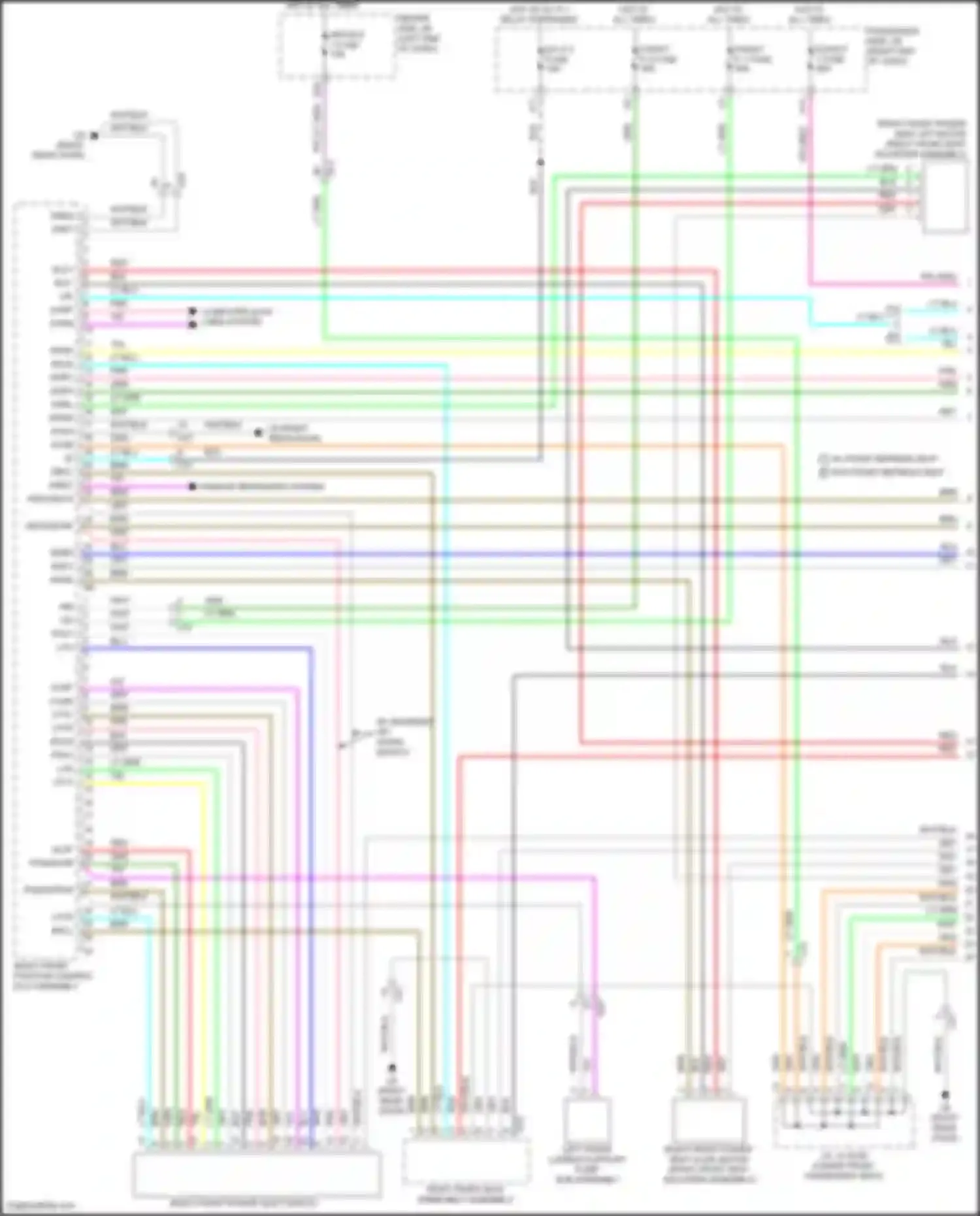 LS Lexus V facelift (2021-2024): Passenger"s memory seat circuit (1 of 2)