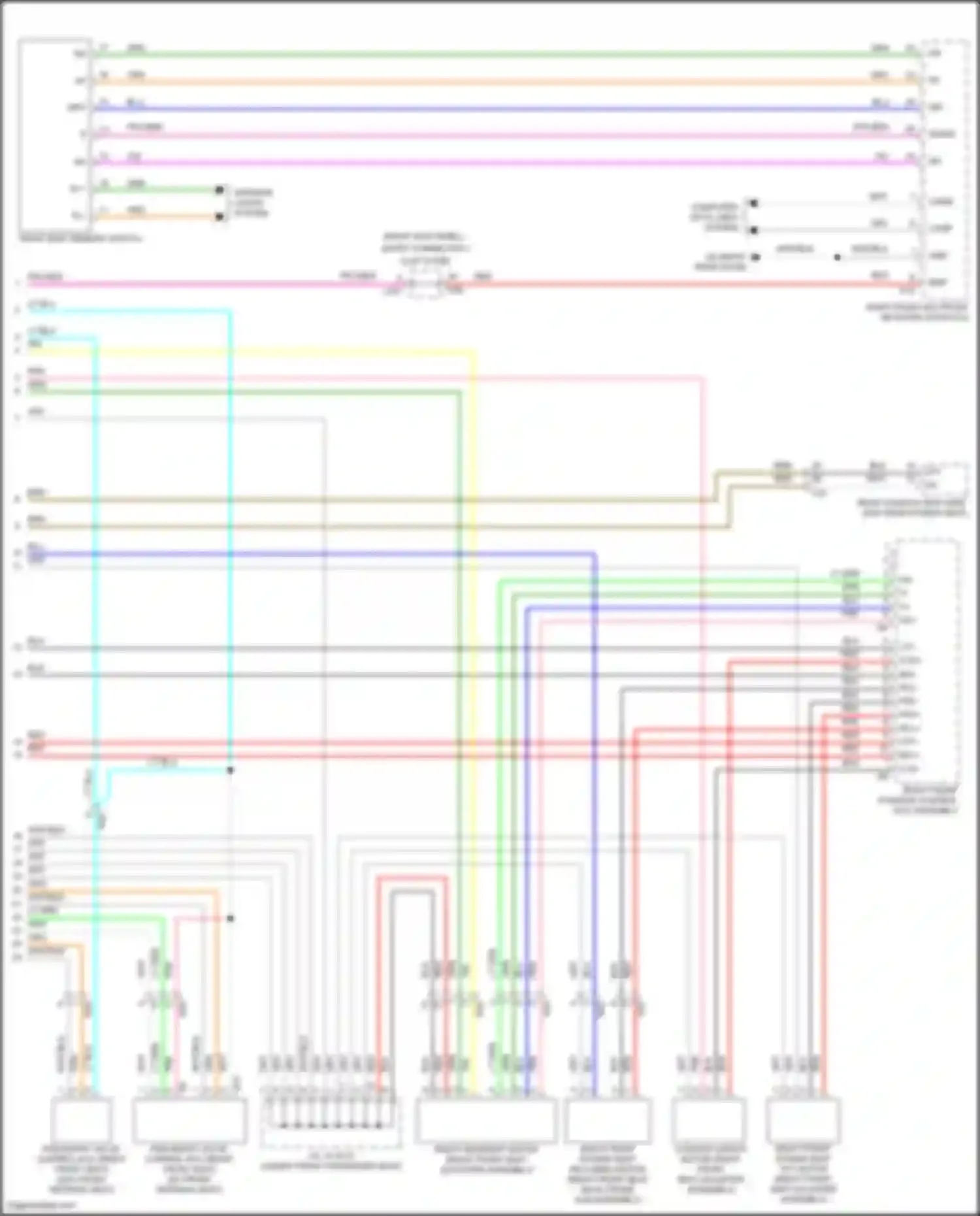 LS Lexus V facelift (2021-2024): Passenger"s memory seat circuit (2 of 2)