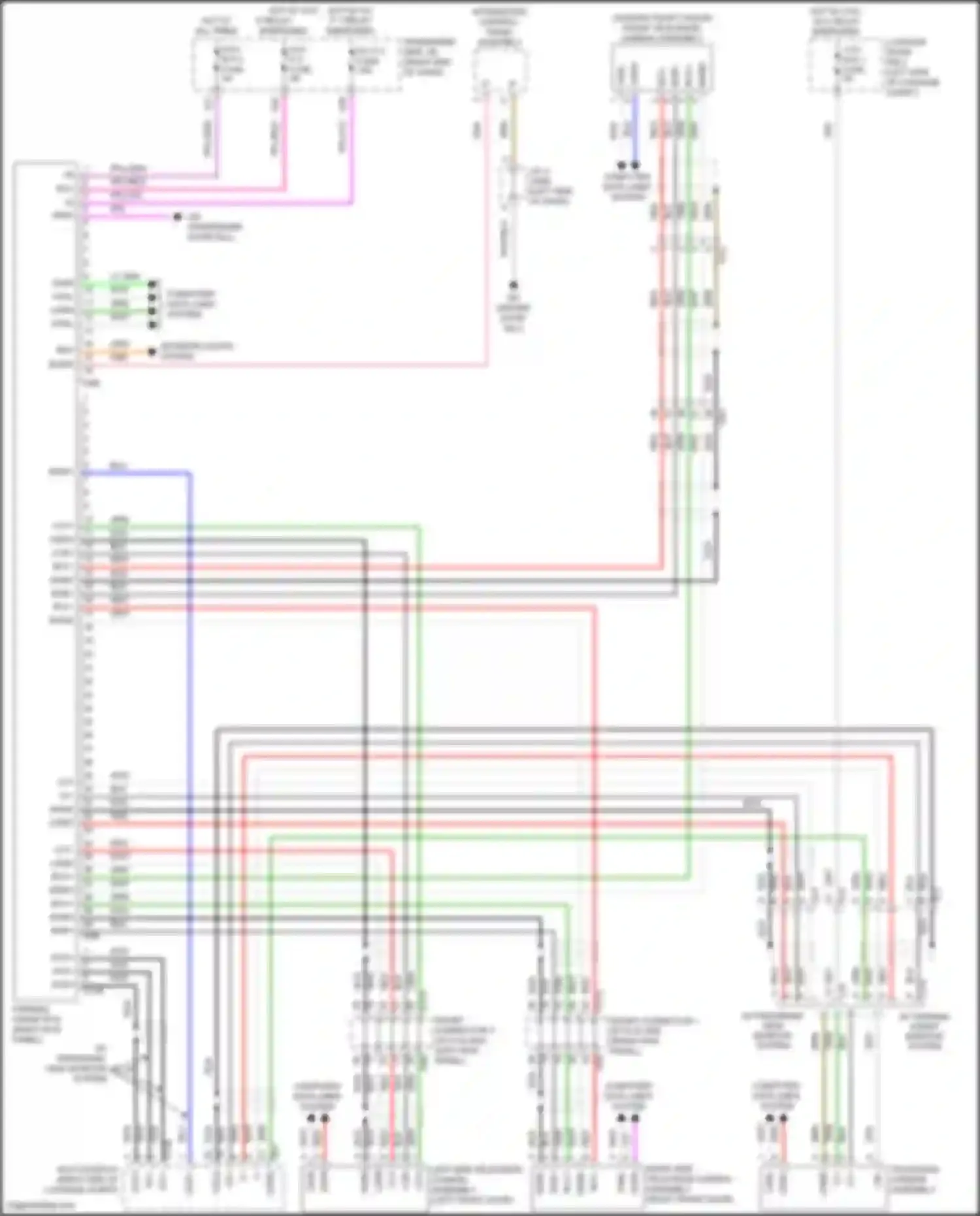 LS Lexus V facelift (2021-2024): Parking assistant circuit