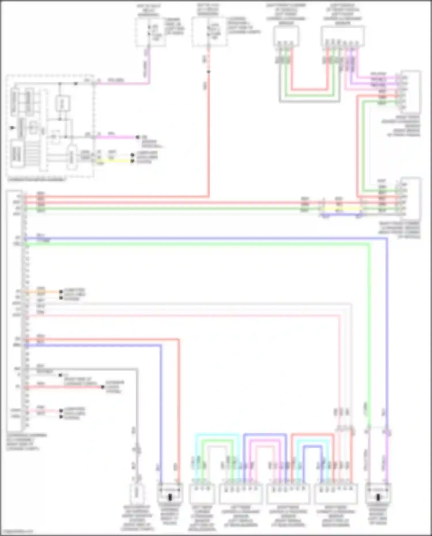 LS Lexus V facelift (2021-2024): Rear sonar circuit