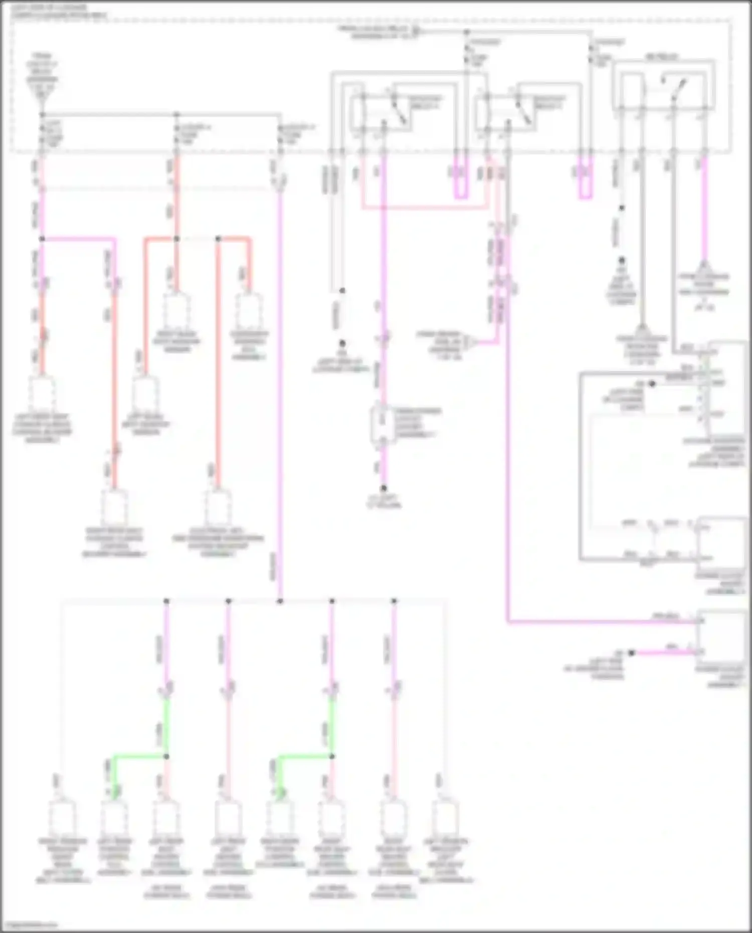 LS Lexus V facelift (2021-2024): Power distribution circuit (3 of 10)