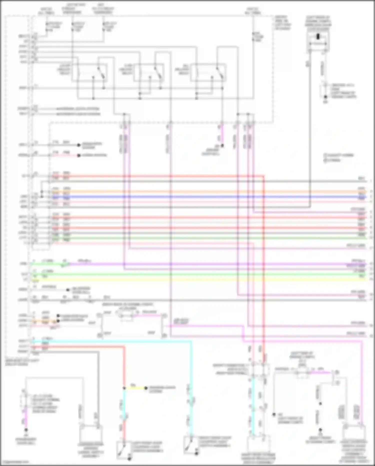 LS Lexus V facelift (2021-2024): Power door locks circuit (1 of 6)