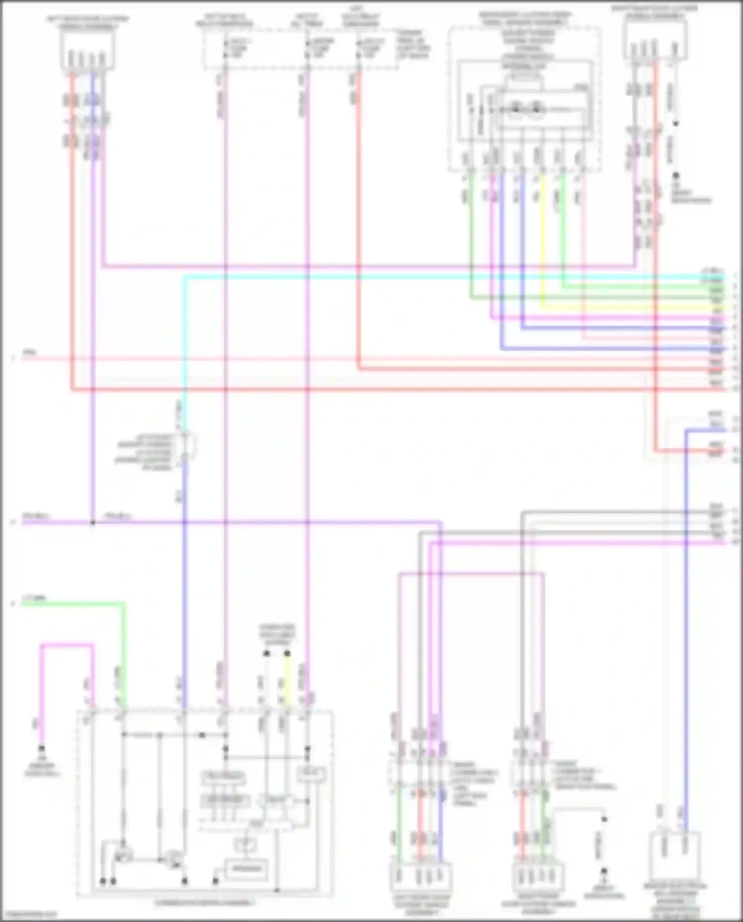LS Lexus V facelift (2021-2024): Power door locks circuit (5 of 6)