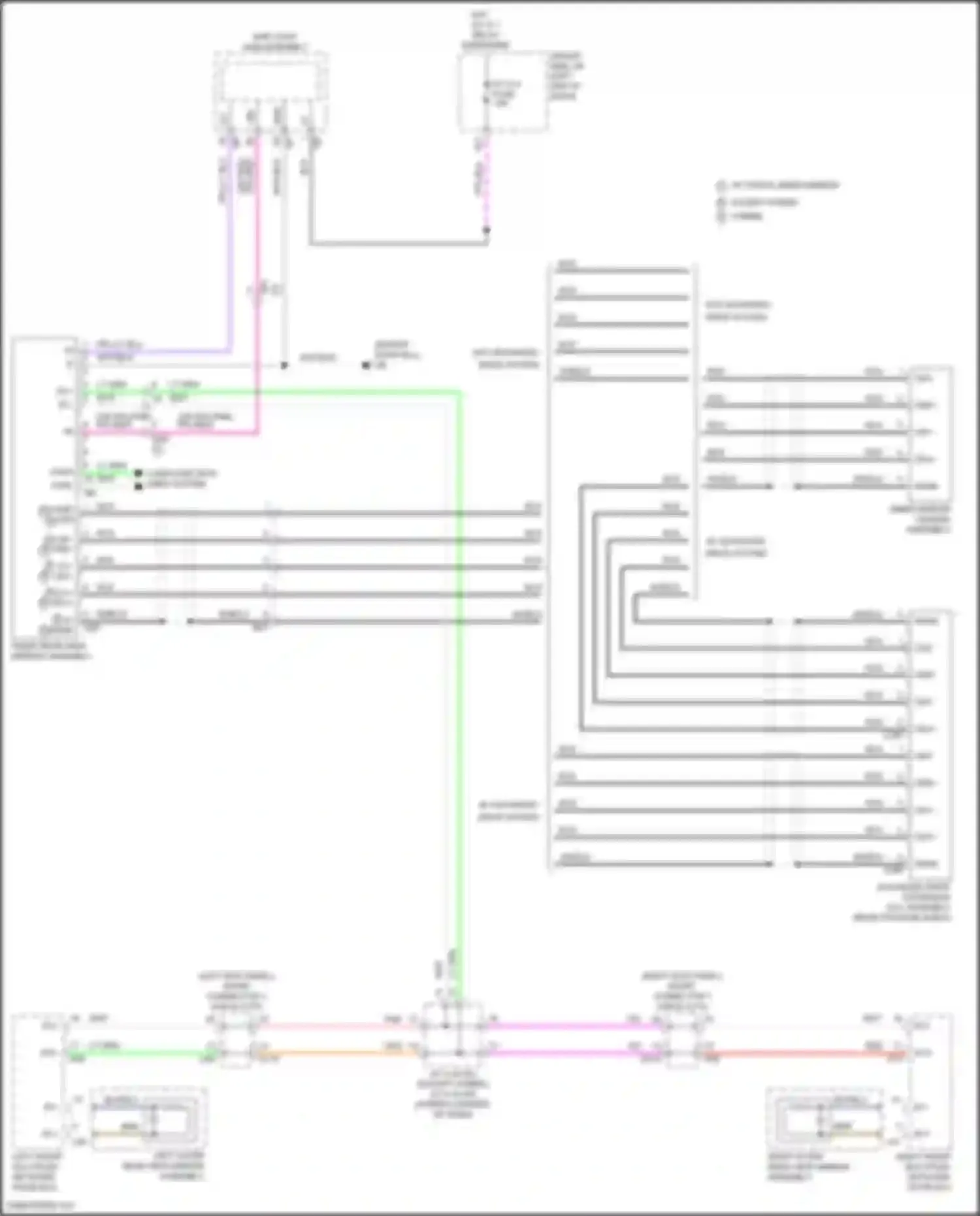 LS Lexus V facelift (2021-2024): Power mirrors circuit
