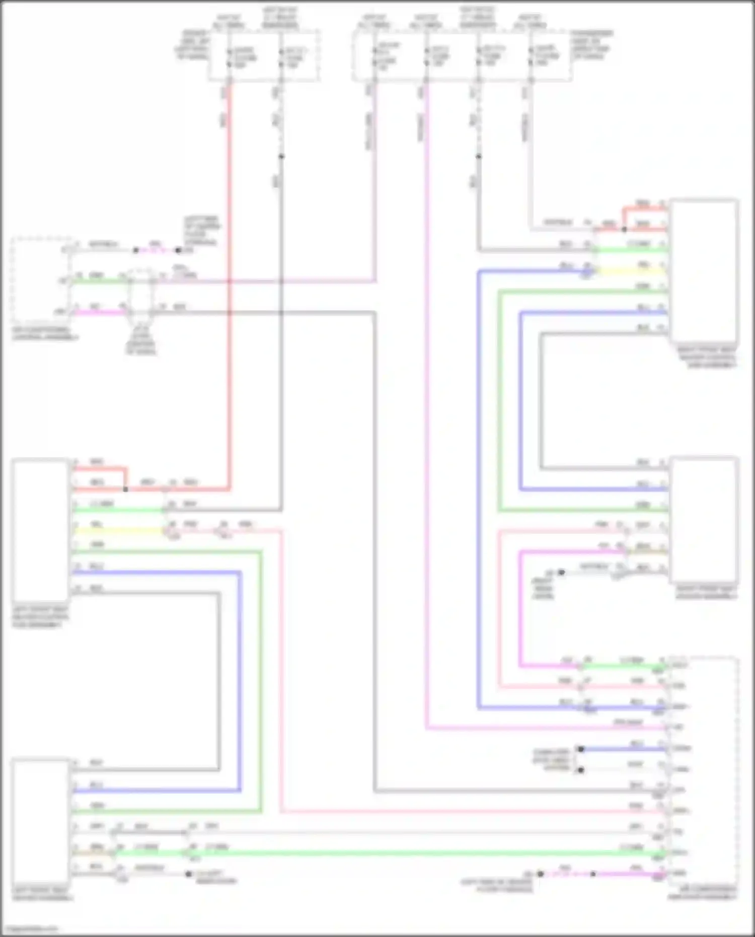 LS Lexus V facelift (2021-2024): Front heated seats circuit