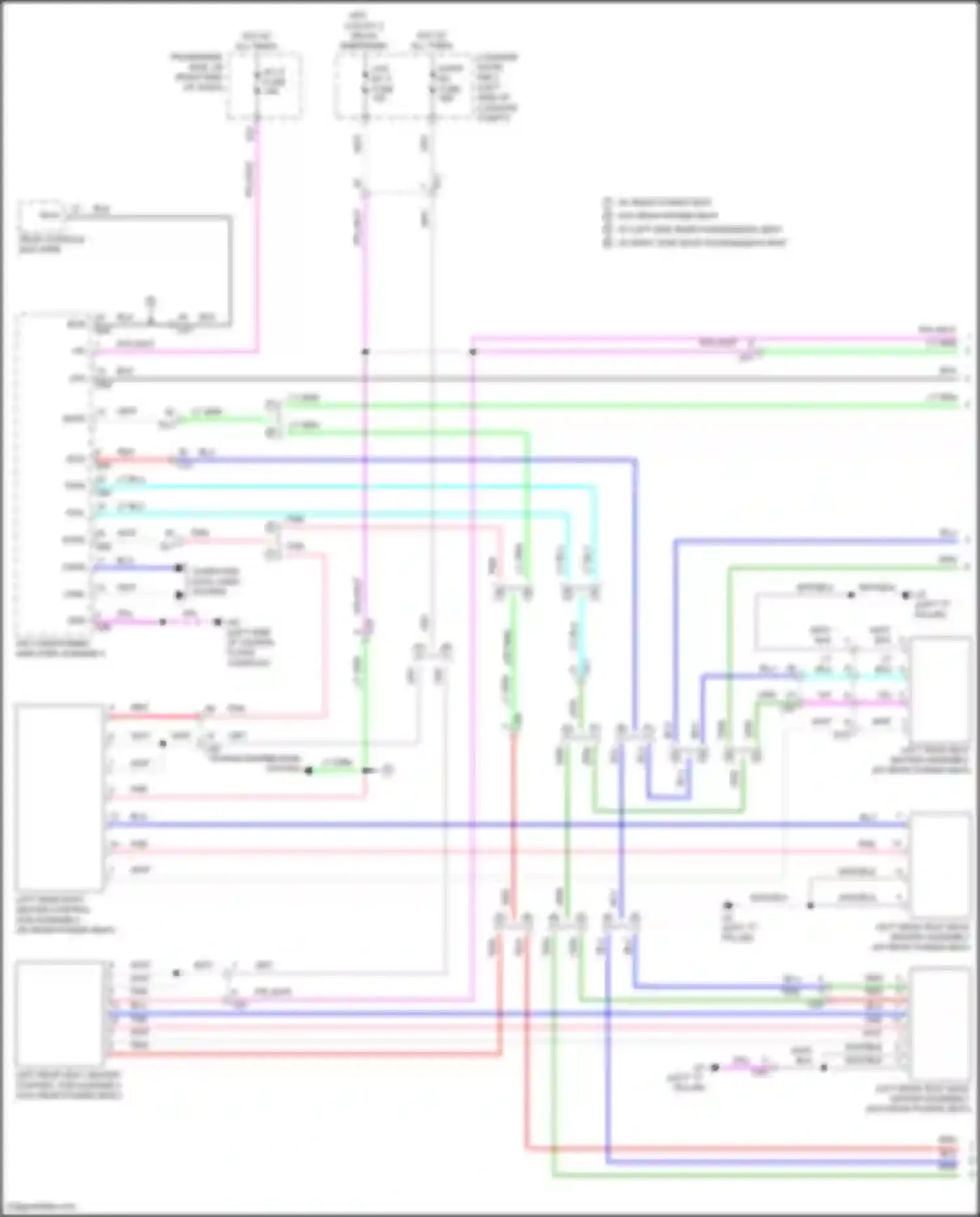 LS Lexus V facelift (2021-2024): Rear heated seats circuit (1 of 2)