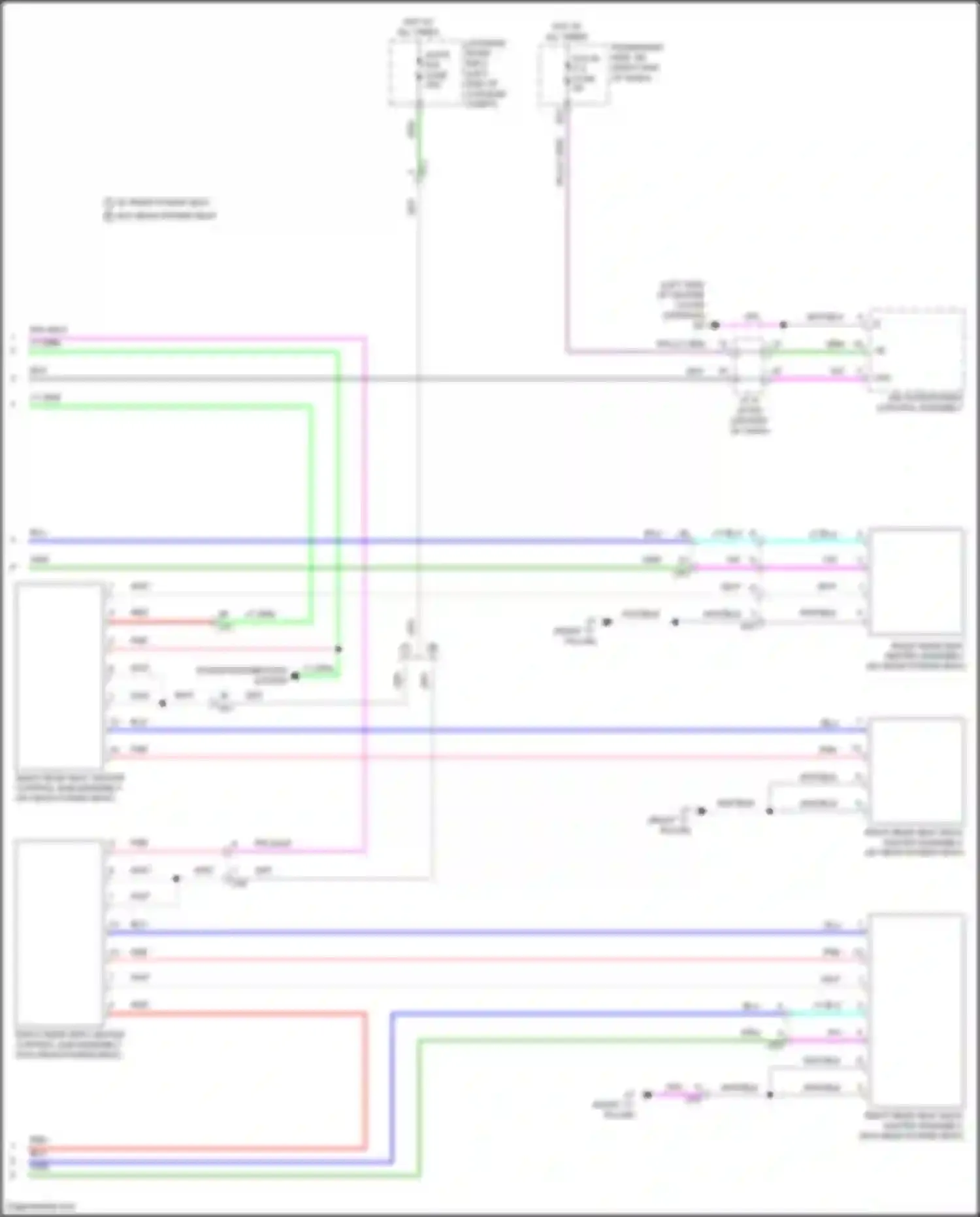 LS Lexus V facelift (2021-2024): Rear heated seats circuit (2 of 2)