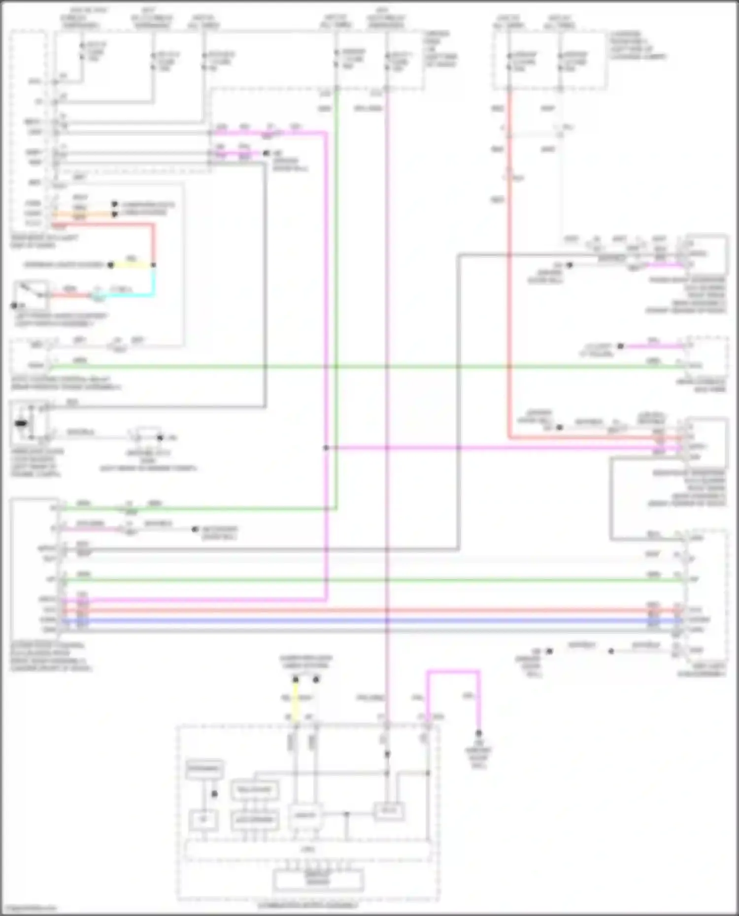 LS Lexus V facelift (2021-2024): Panoramic roof circuit