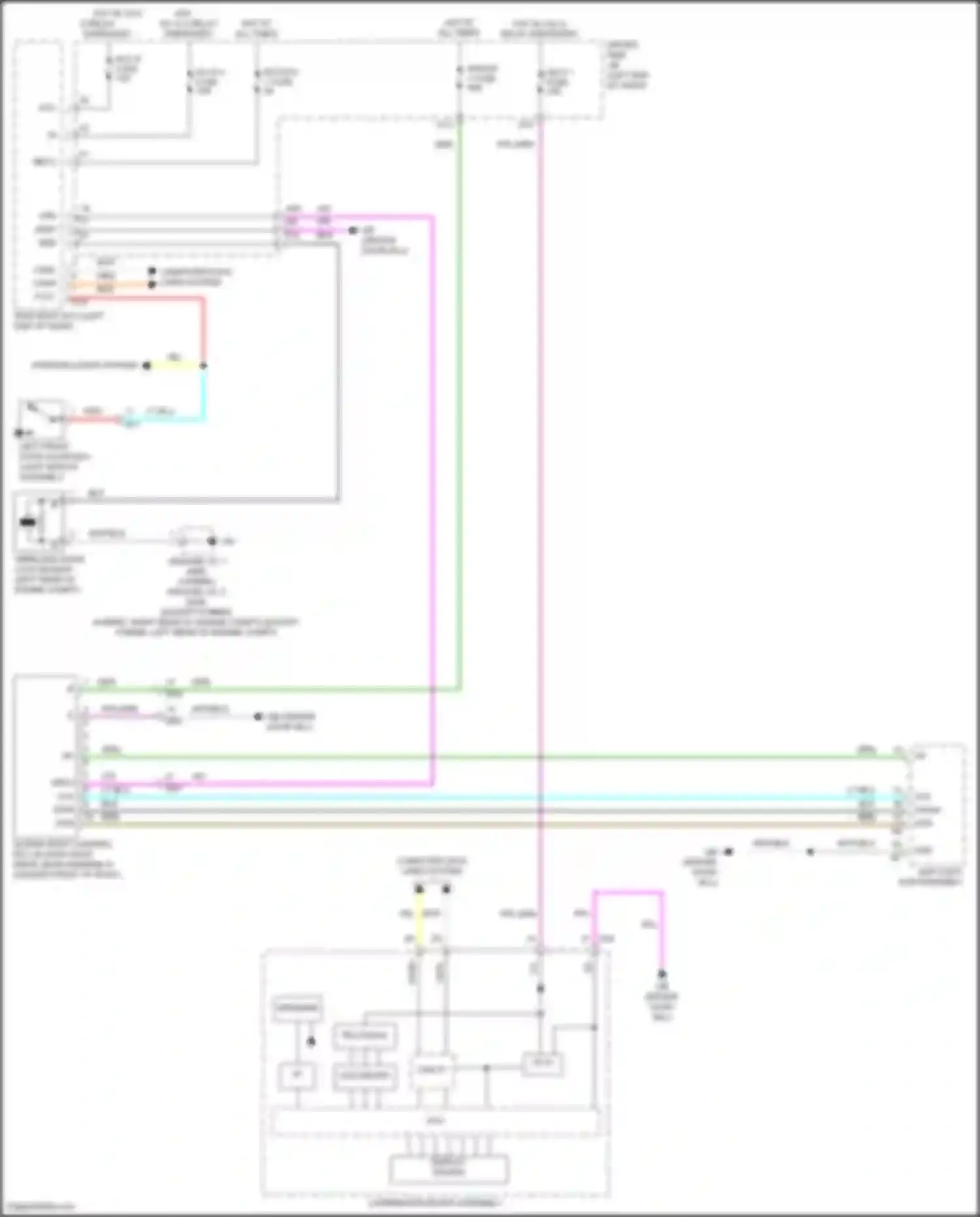 LS Lexus V facelift (2021-2024): Sunroof circuit