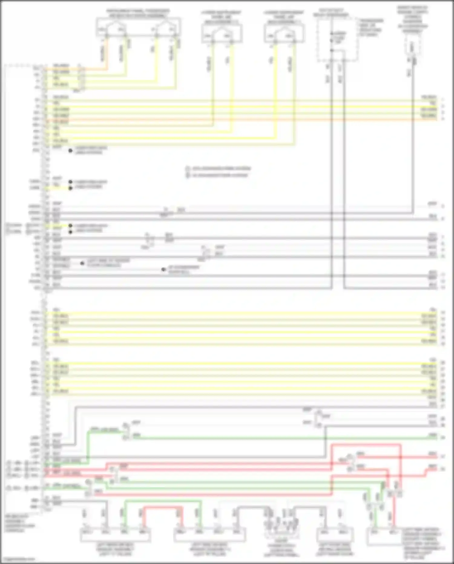 LS Lexus V facelift (2021-2024): Supplemental restraint circuit (1 of 4)